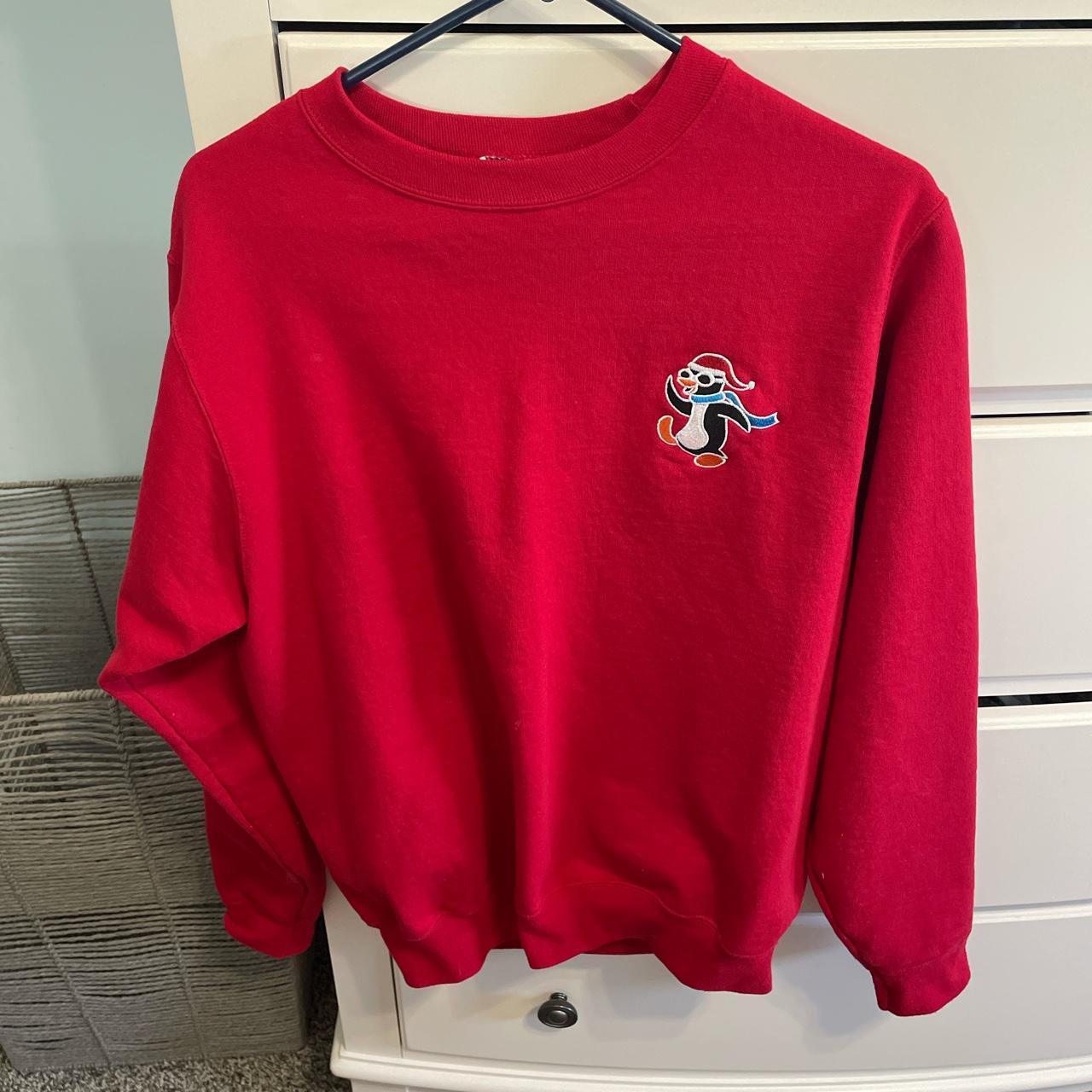 Women's Red Sweatshirt Depop