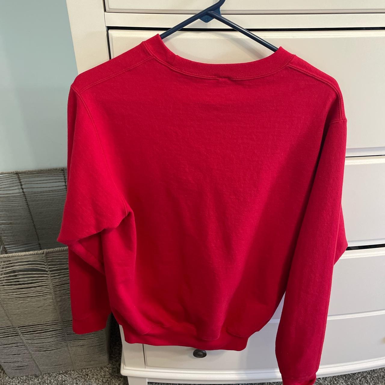 Women's Red Sweatshirt Depop