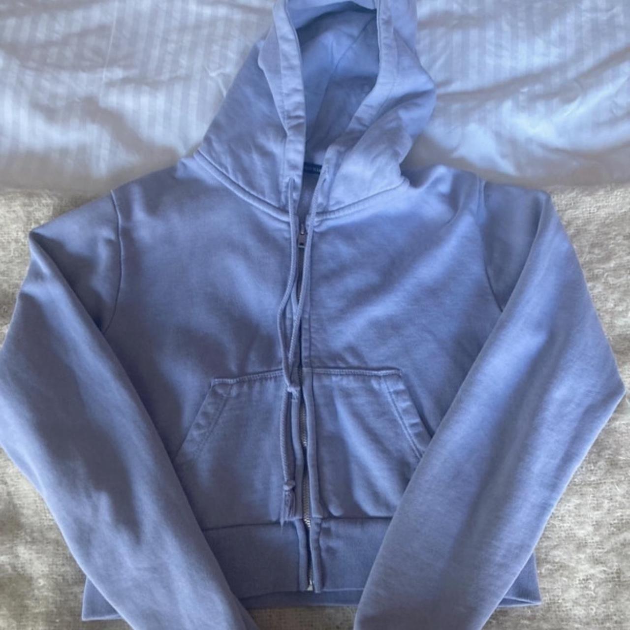 Blue Brandy Melville Hoodie #brandymelville #basic... - Depop