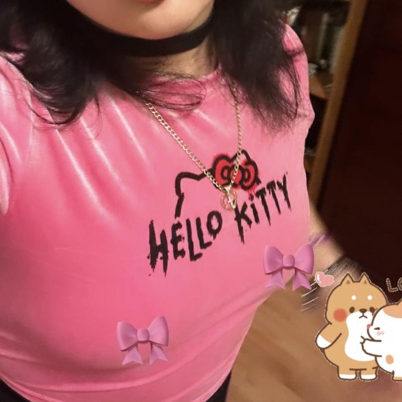 Hello Kitty Women's Crop Top - Pink - L