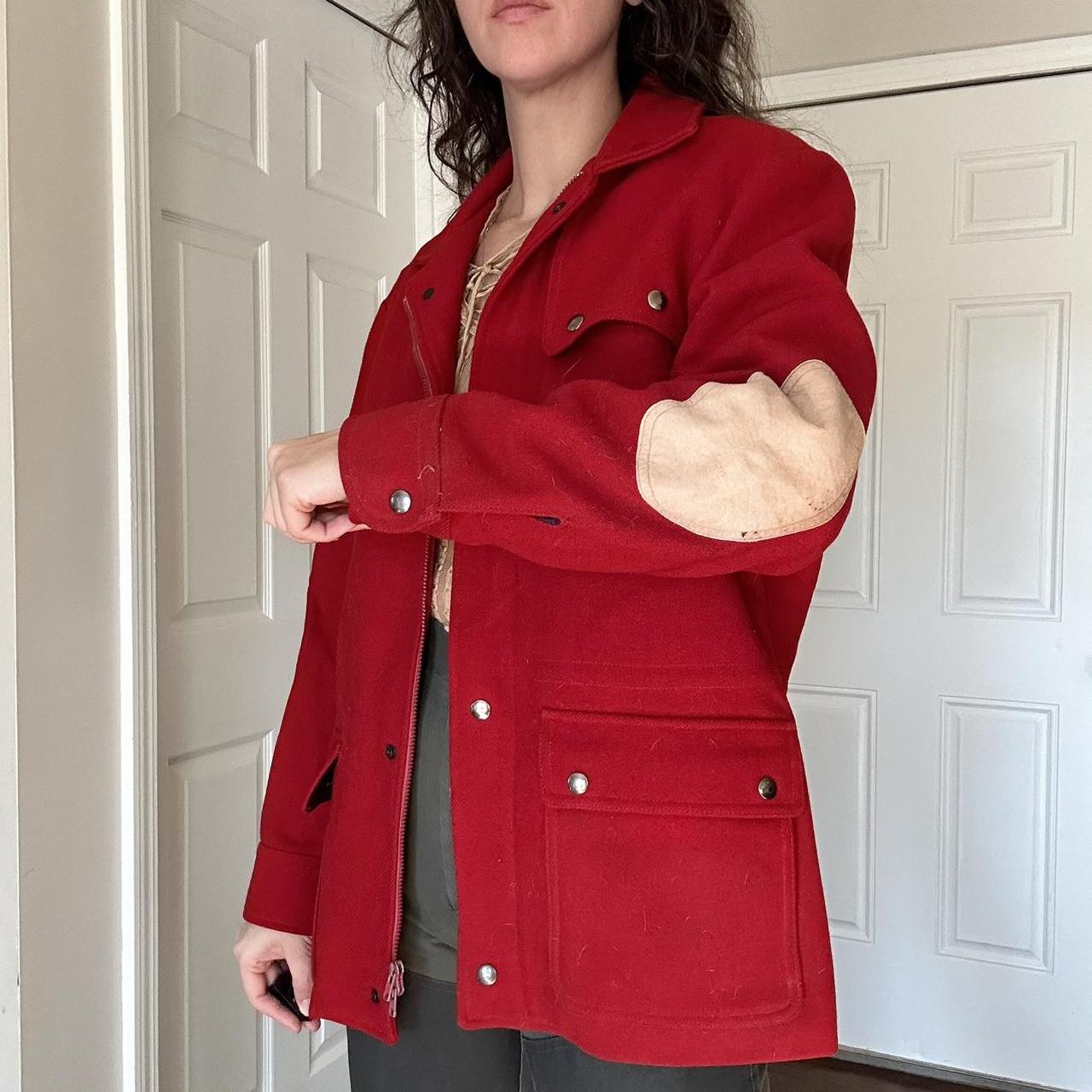 Vintage 70s 80s Lobo by Pendleton Red Wool Zip Depop