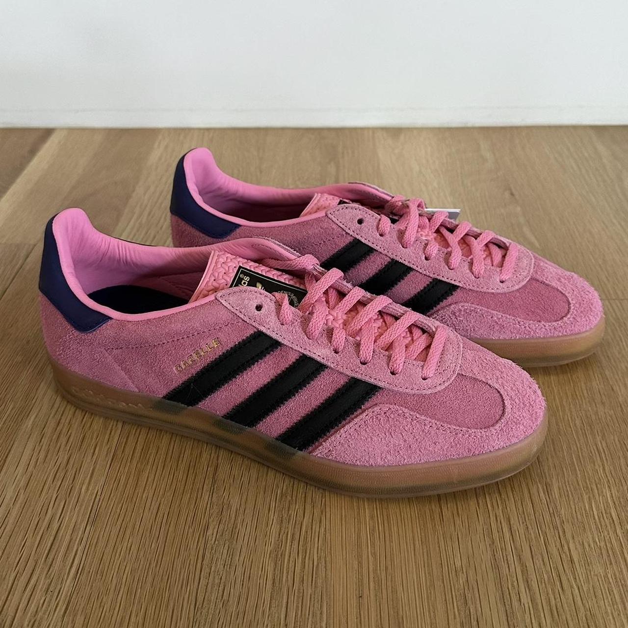 pink adidas gazelles, new in box ‘bliss pink purple’... - Depop