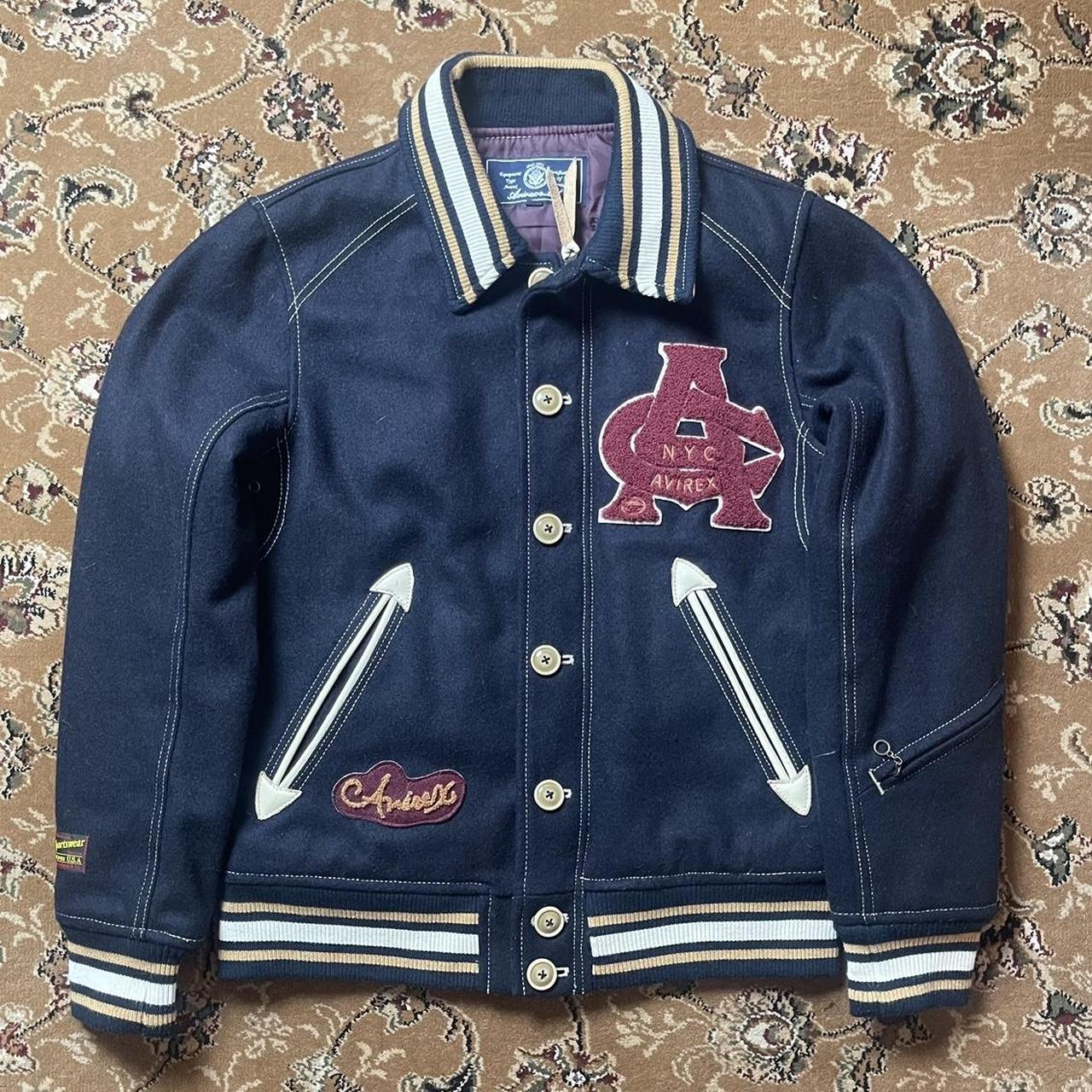 Vintage Avirex NYC varsity jacket Size M (fits... - Depop