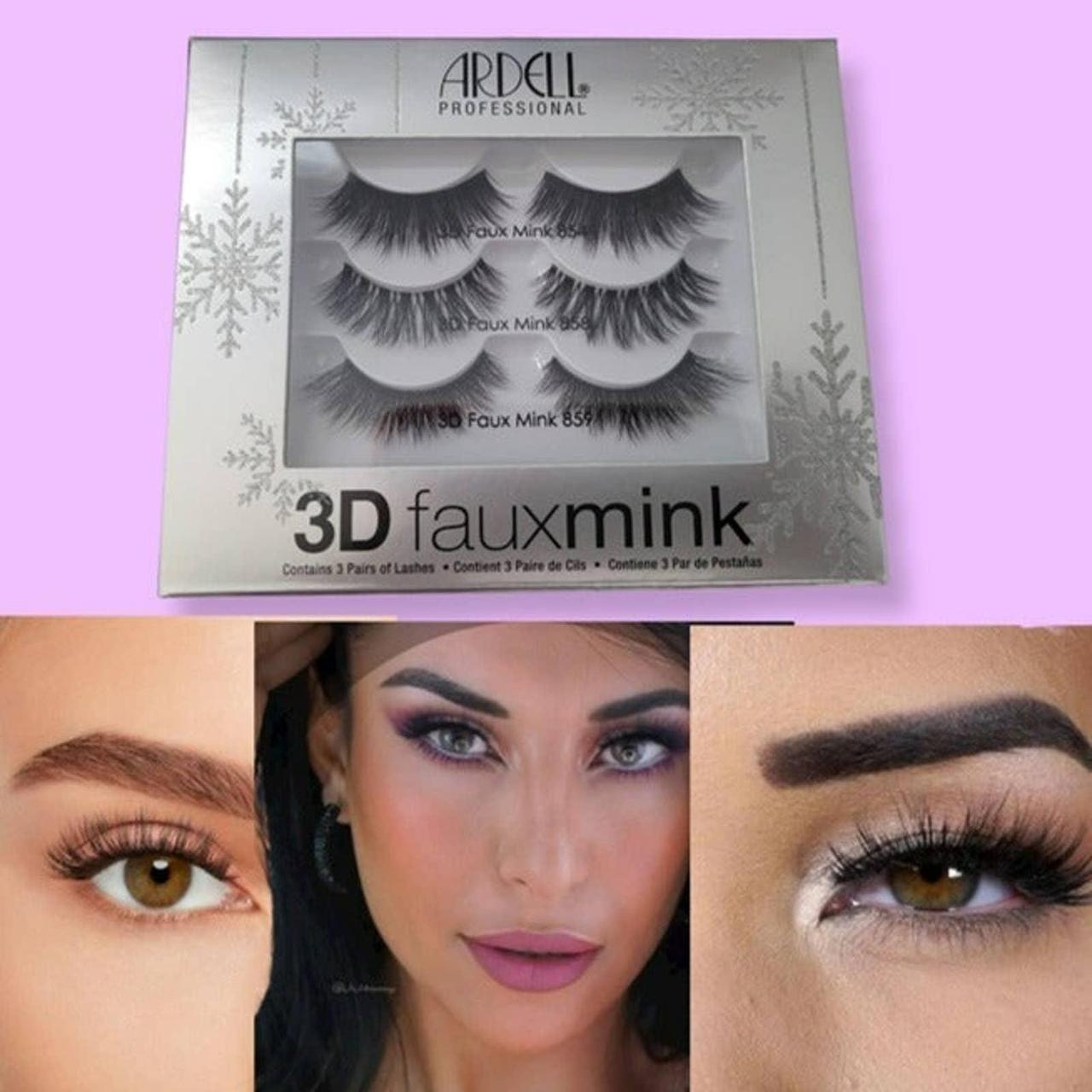 NIB Ardell Professional 3D Faux Mink Lashes 3 Pairs - Depop