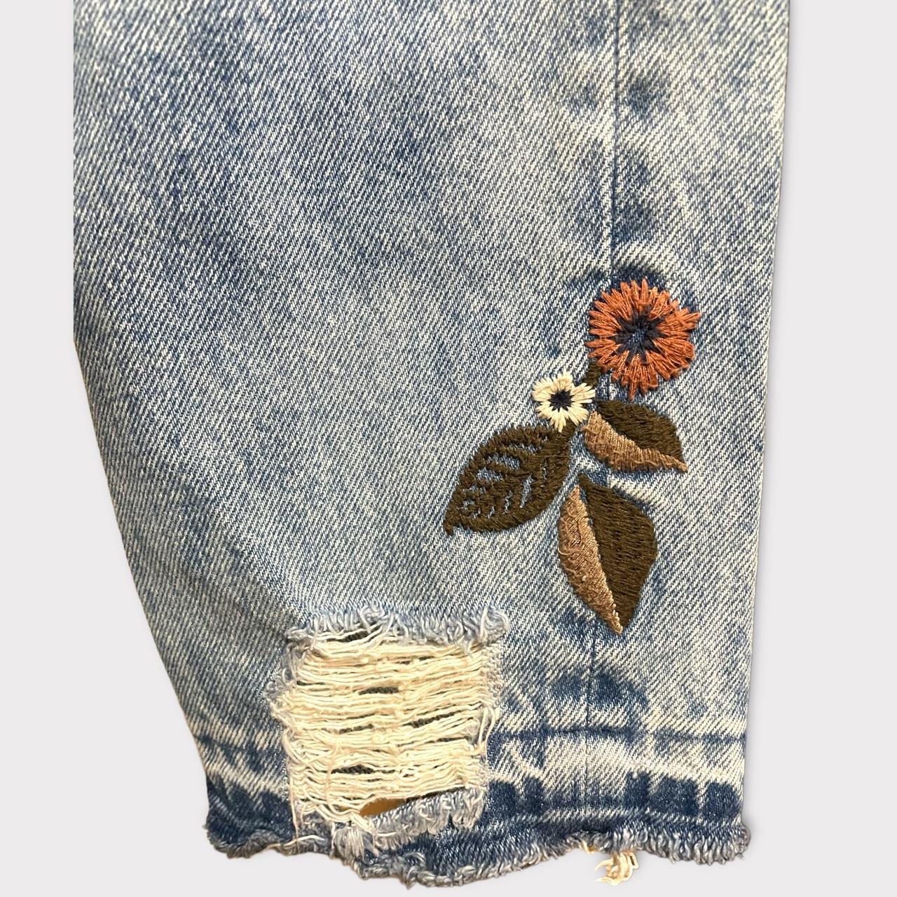 Abercrombie and fitch hot sale embroidered jeans