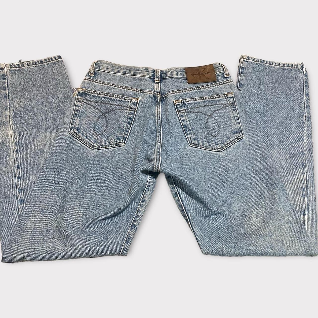 Calvin Klein Women's Blue Jeans | Depop