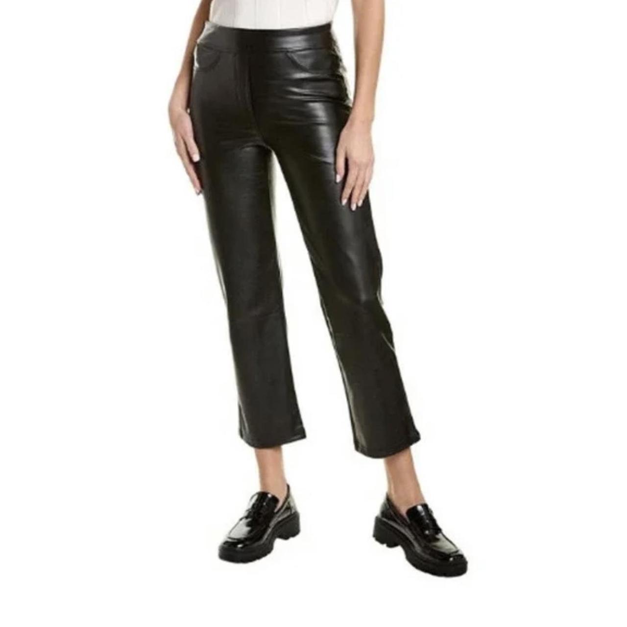 Faux Leather pull on pants by Laundry shelli Segal Depop