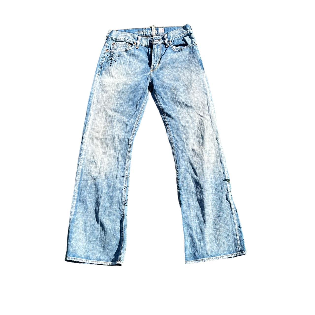 Studded Guess Flared Jeans 🌴 Specifics 🌴 •Vintage... - Depop
