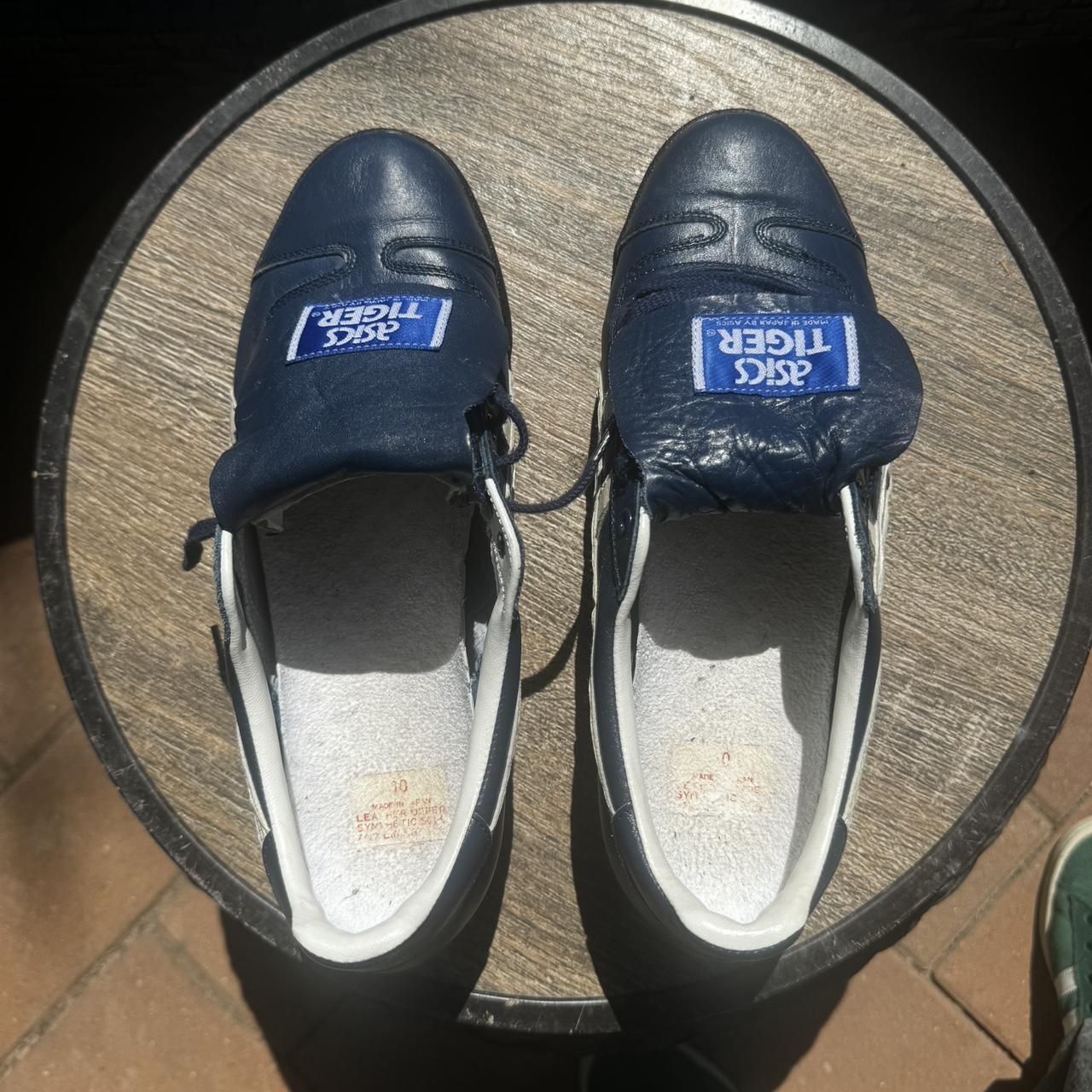 SUPER RARE 80s, 90s asics tigers vintage blue | Depop