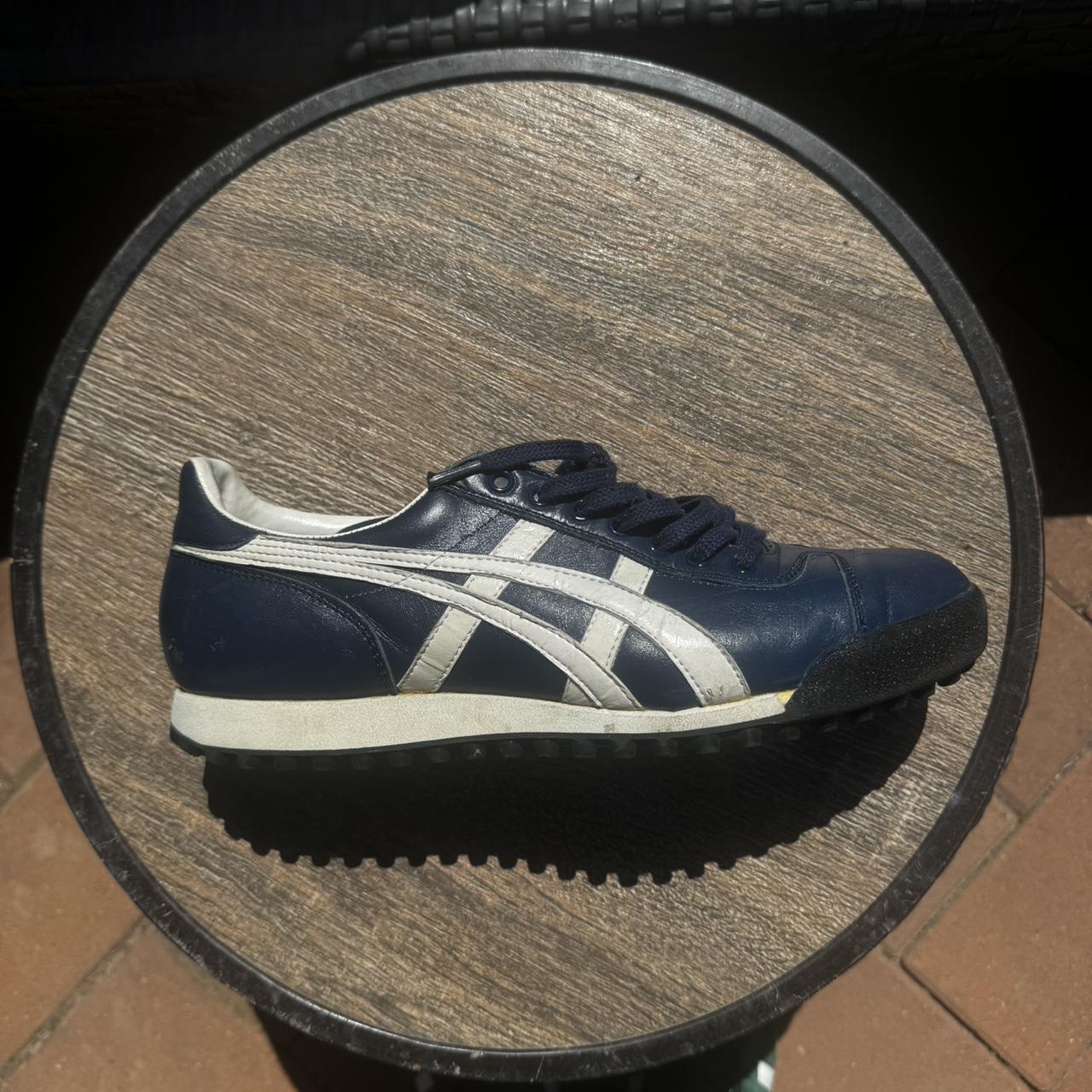 SUPER RARE 80s, 90s asics tigers vintage blue | Depop