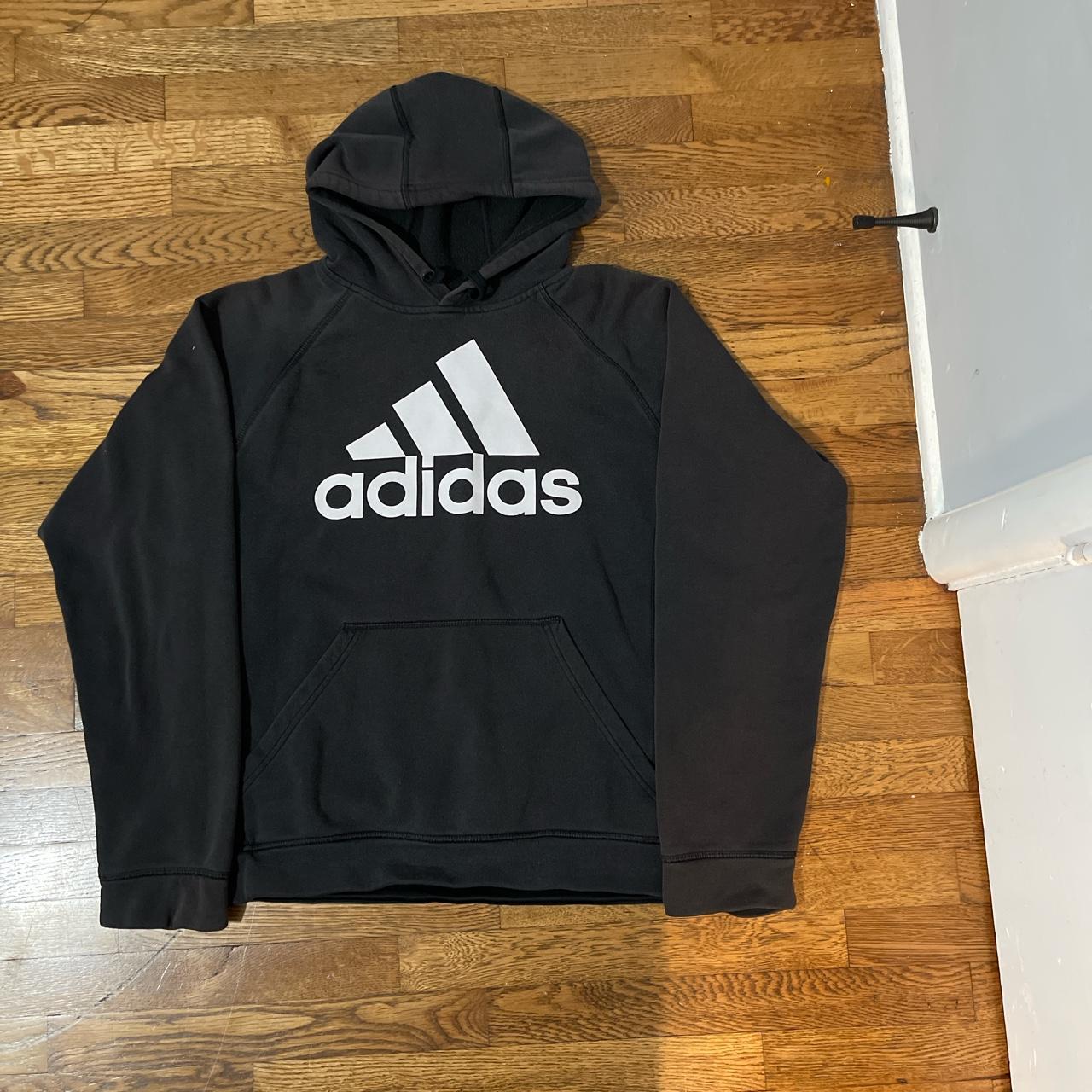 Adidas hoodie size m fits like small Flaws:... - Depop