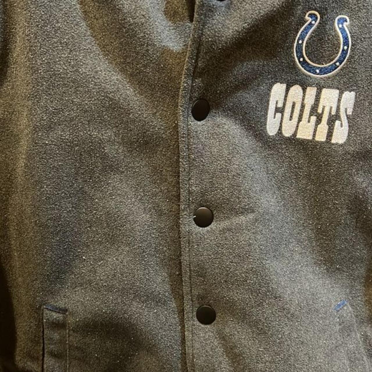 Vintage colts varsity satin jacket toddler 10/12 - Depop