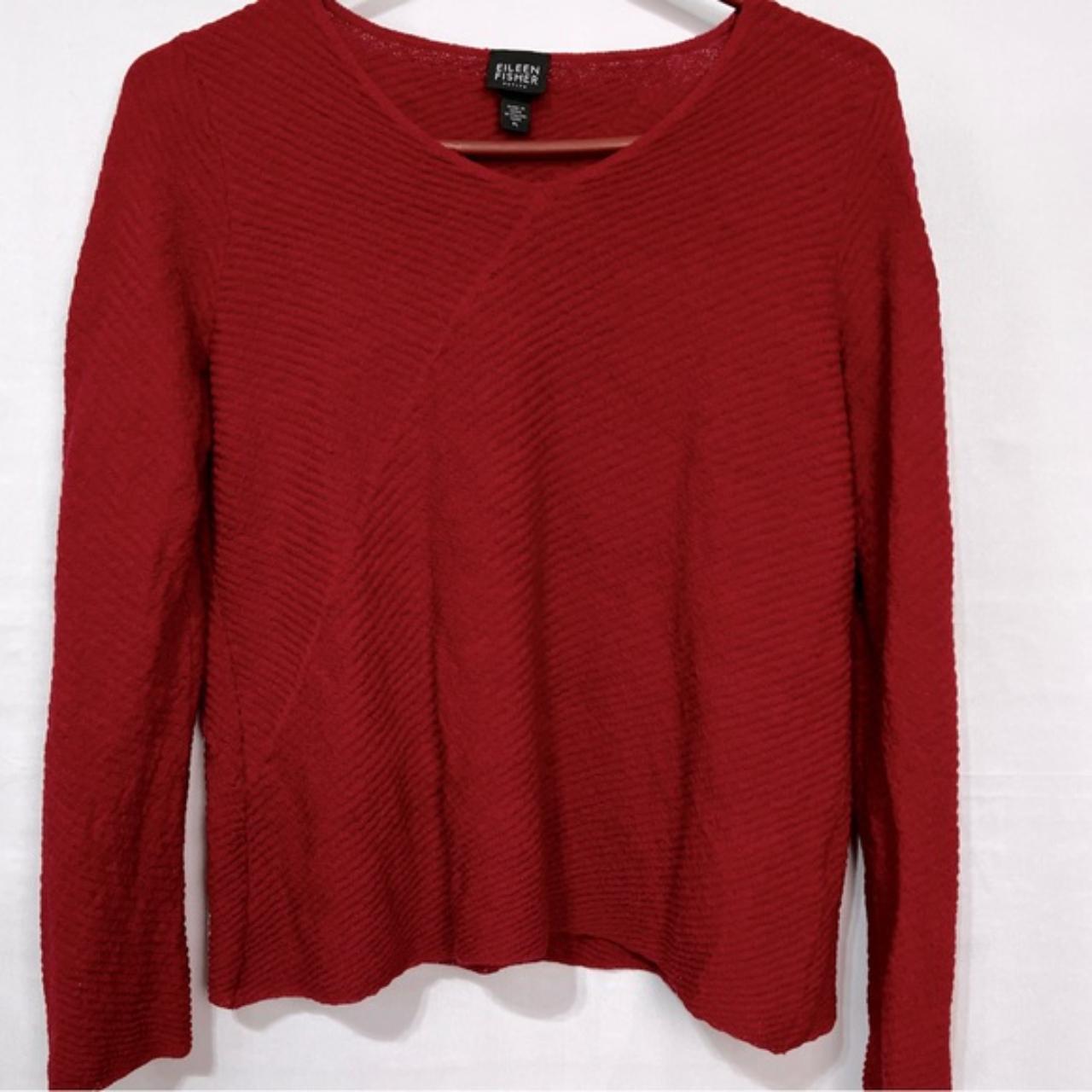 Eileen fisher hot sale red sweater