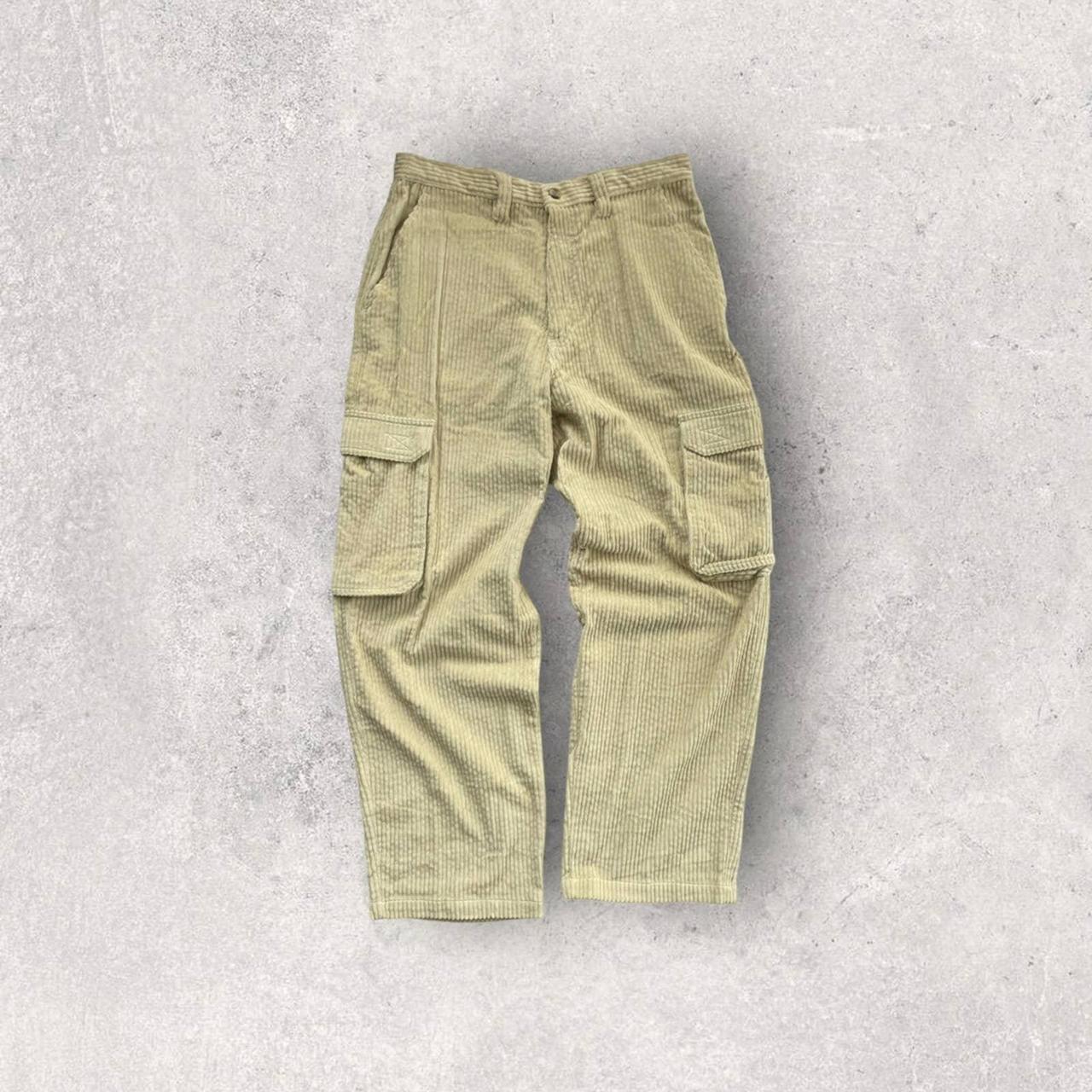 Vintage Culture Baggy Y2K Corduroy Cargo Pants... - Depop