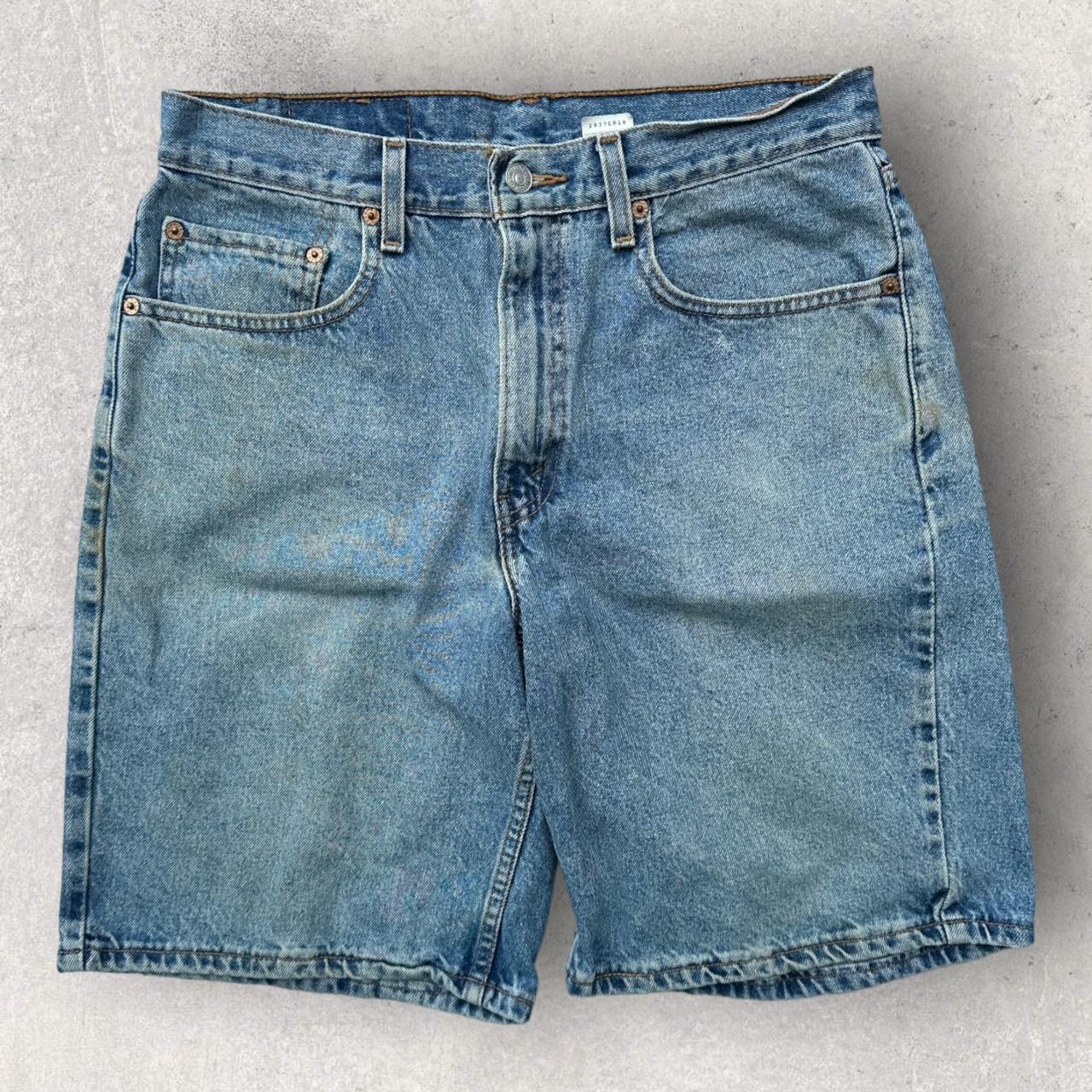 Vintage Levi’s 550 Baggy Jean Shorts Jorts 90s Size... - Depop