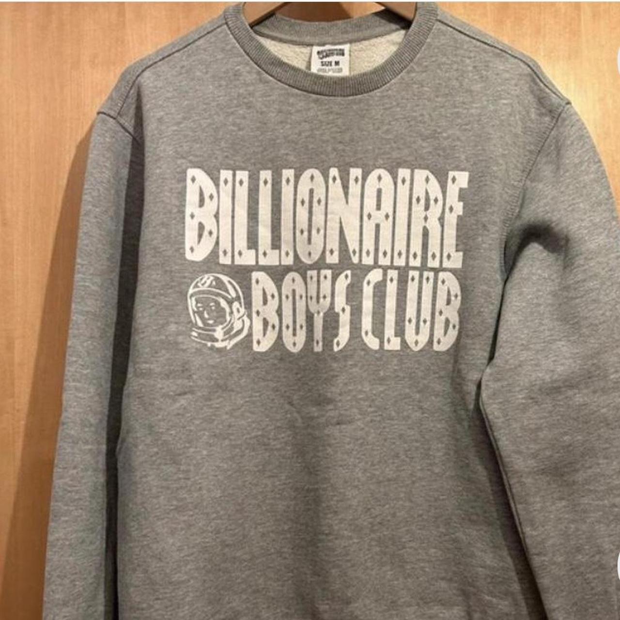 Billionaire boys club jumper men’s grey jumper size... - Depop