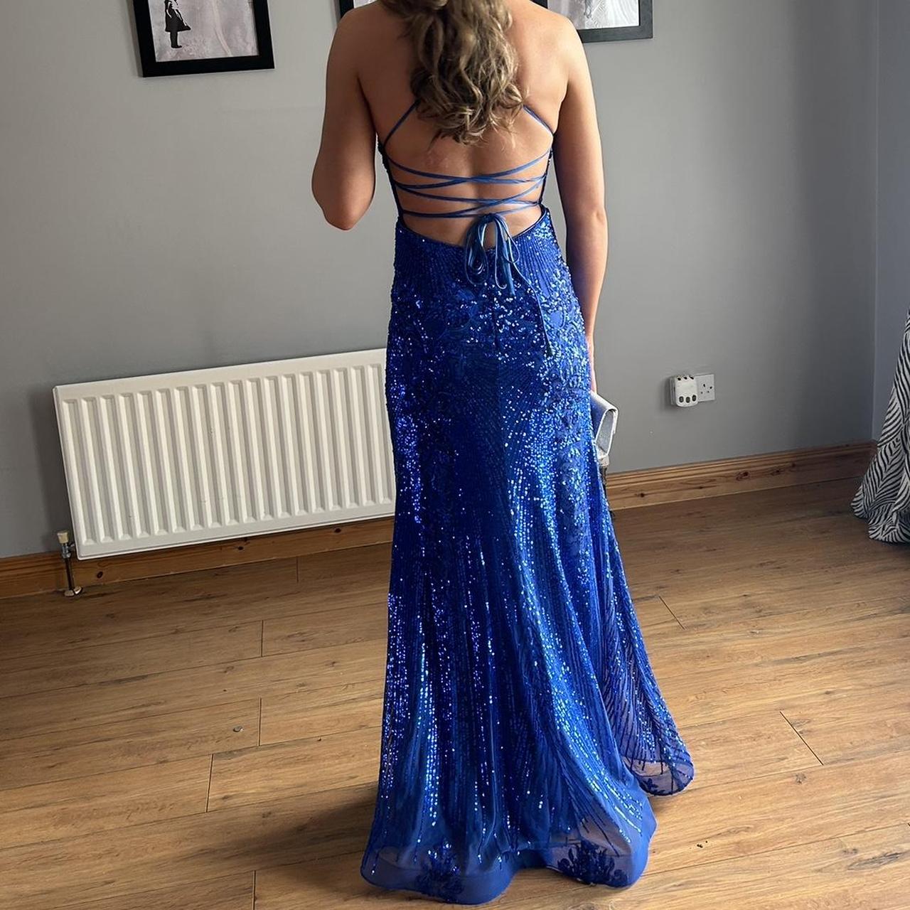 Blue formal/prom/debs dress Only worn few hours... Depop