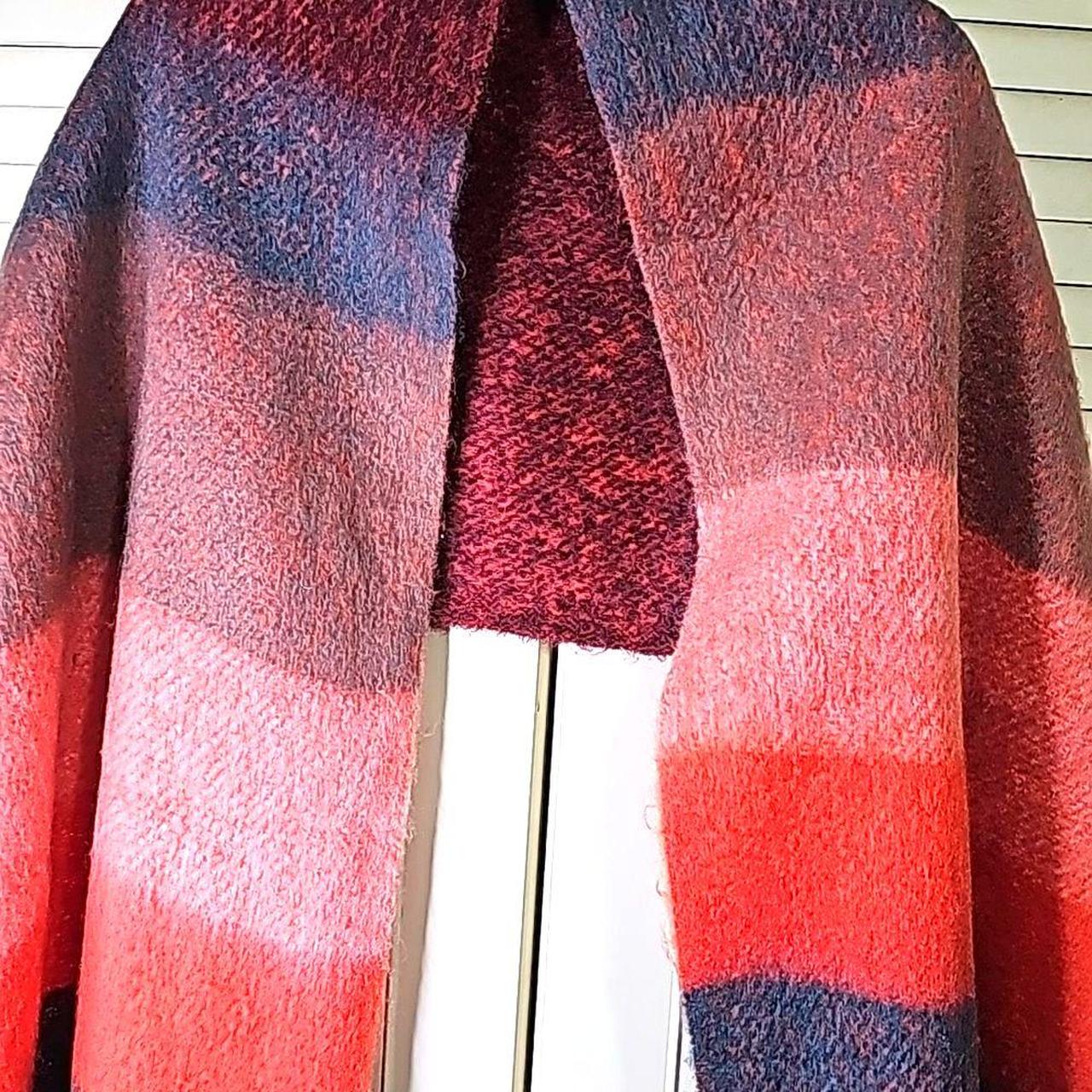 Source Unknown Women's Scarf - Orange/Pink – Wrap… - image 2