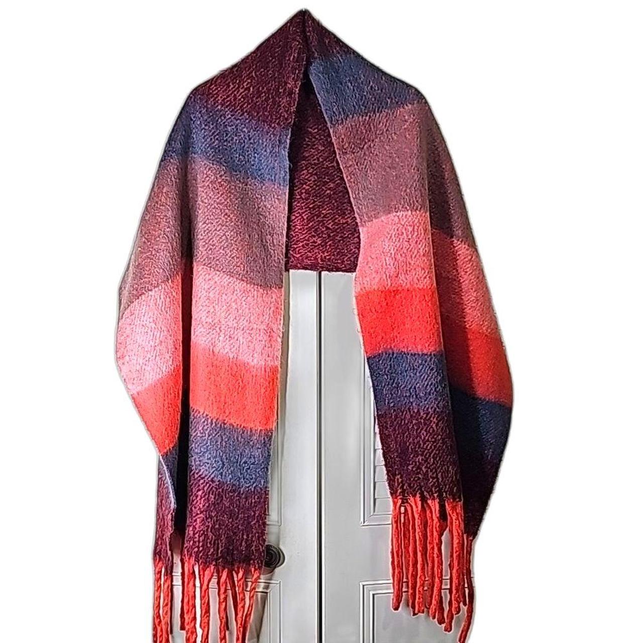 Source Unknown Women's Scarf - Orange/Pink – Wrap… - image 1
