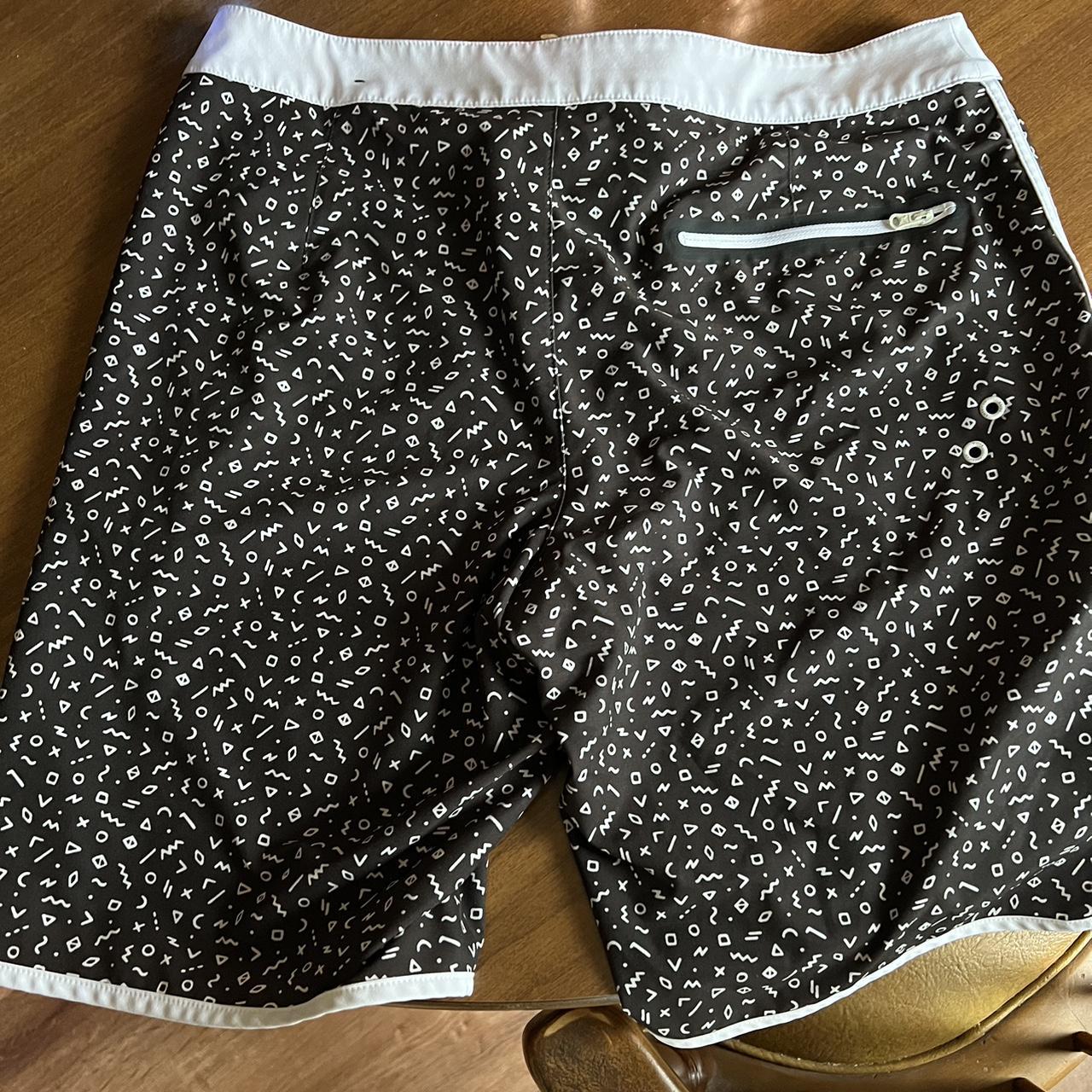 These like new swim trunks are both flashy and of a... - Depop