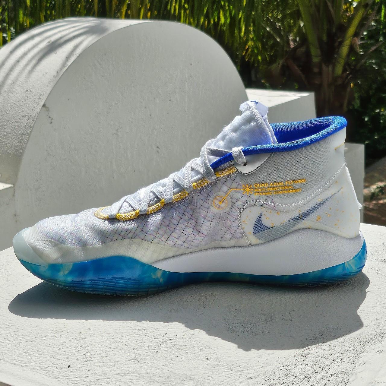 Size 12 Nike KD 12 Warriors Home Depop