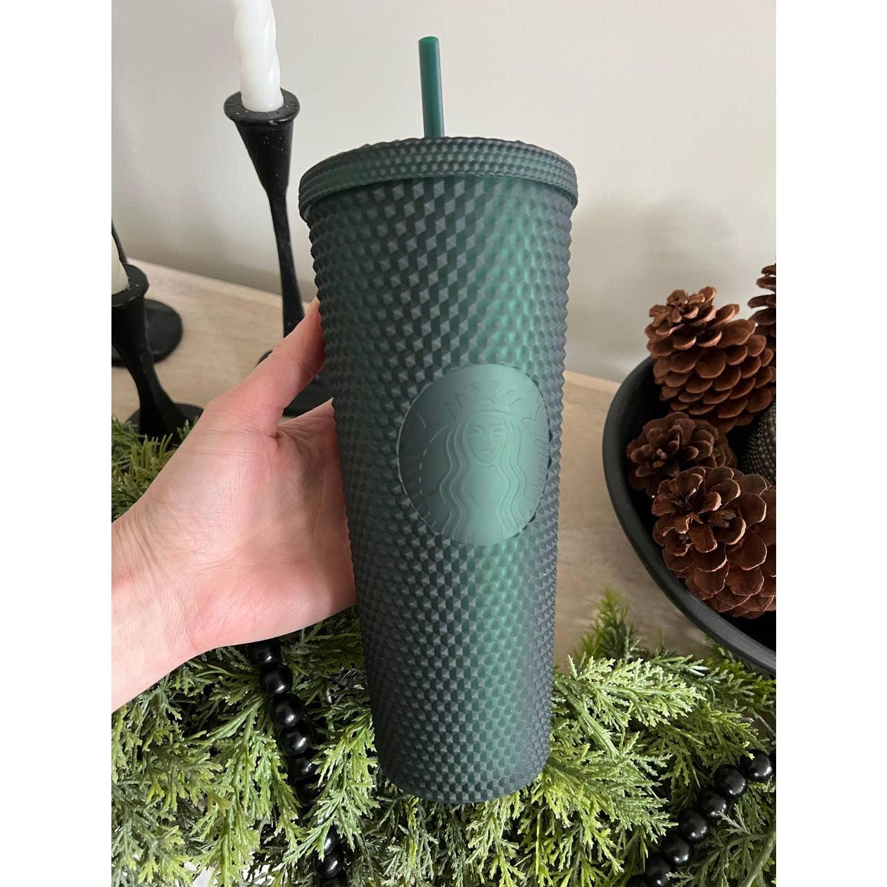 Starbucks Matte Dark Green Studded Tumbler 