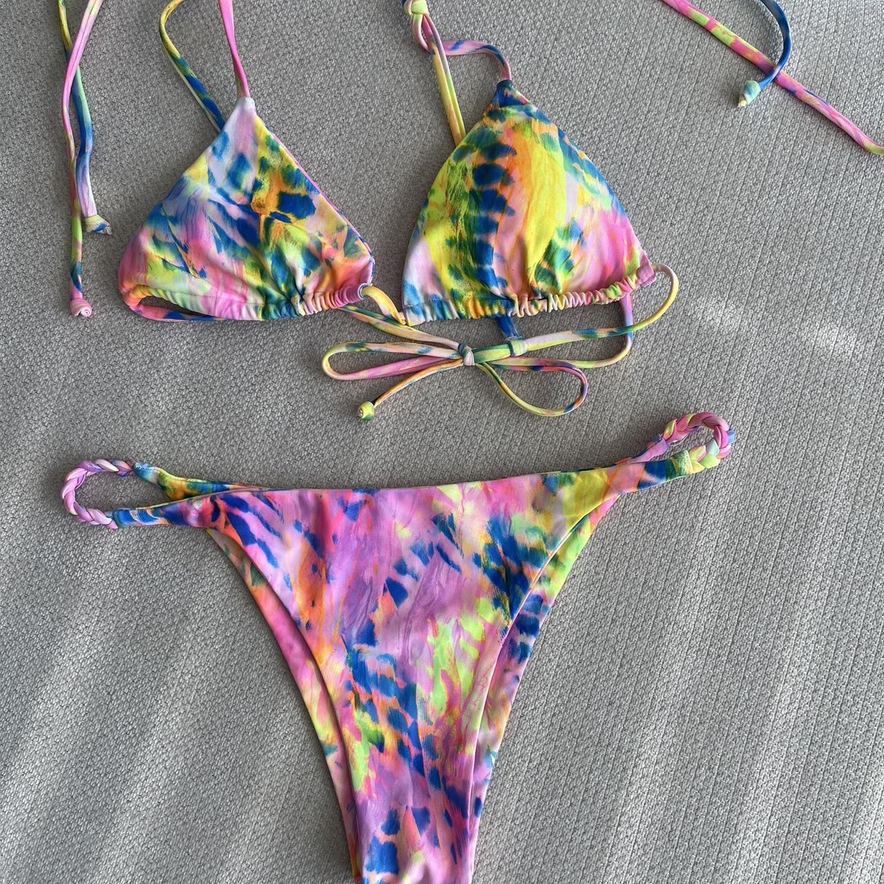 Kulani kinis Set 👙 Bralette Bikini Top Fluro... Depop