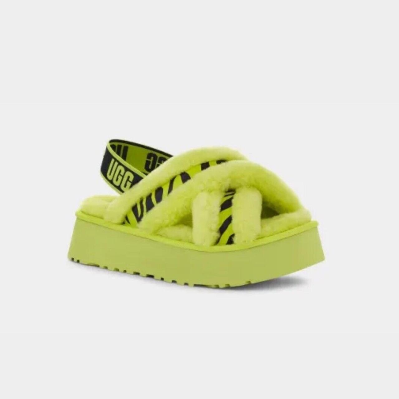 Lime green ugg sale slides