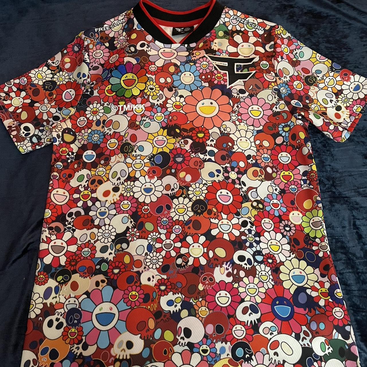 Faze Clan x Takashi Murakami Jersey XS... - Depop