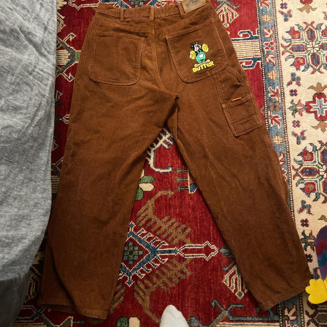 Butter Goods Men's Brown Trousers Depop