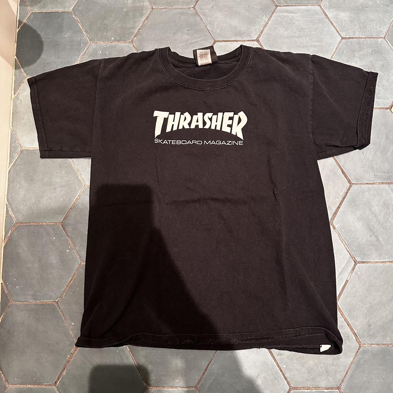 thrasher t shirt size small - Depop