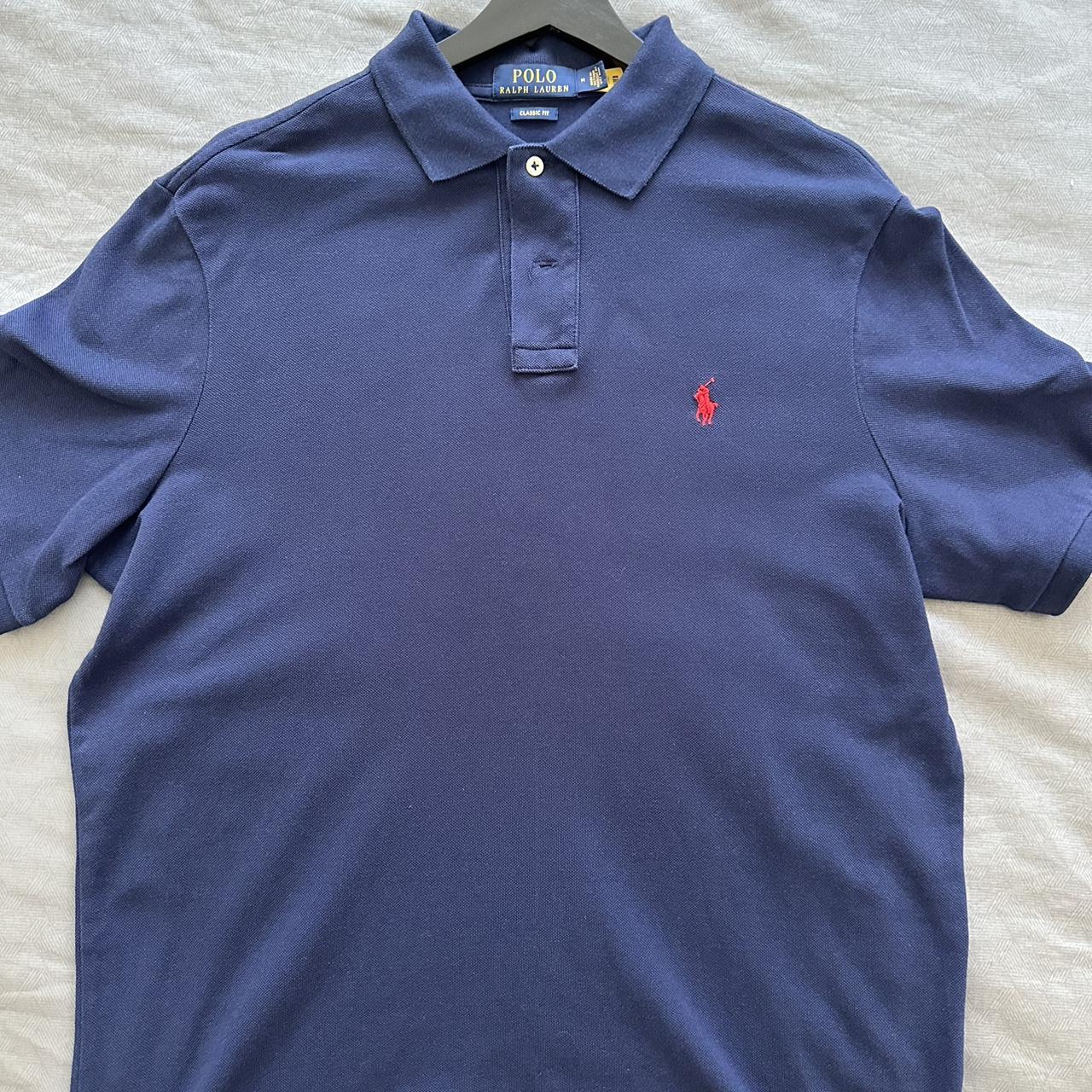 Ralph Lauren polo shirt colour: Navy Size: Medium... - Depop