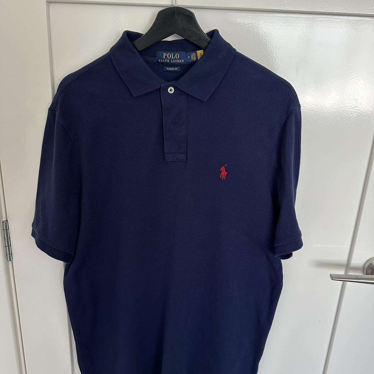 Ralph Lauren polo shirt colour: Navy Size: Medium... - Depop