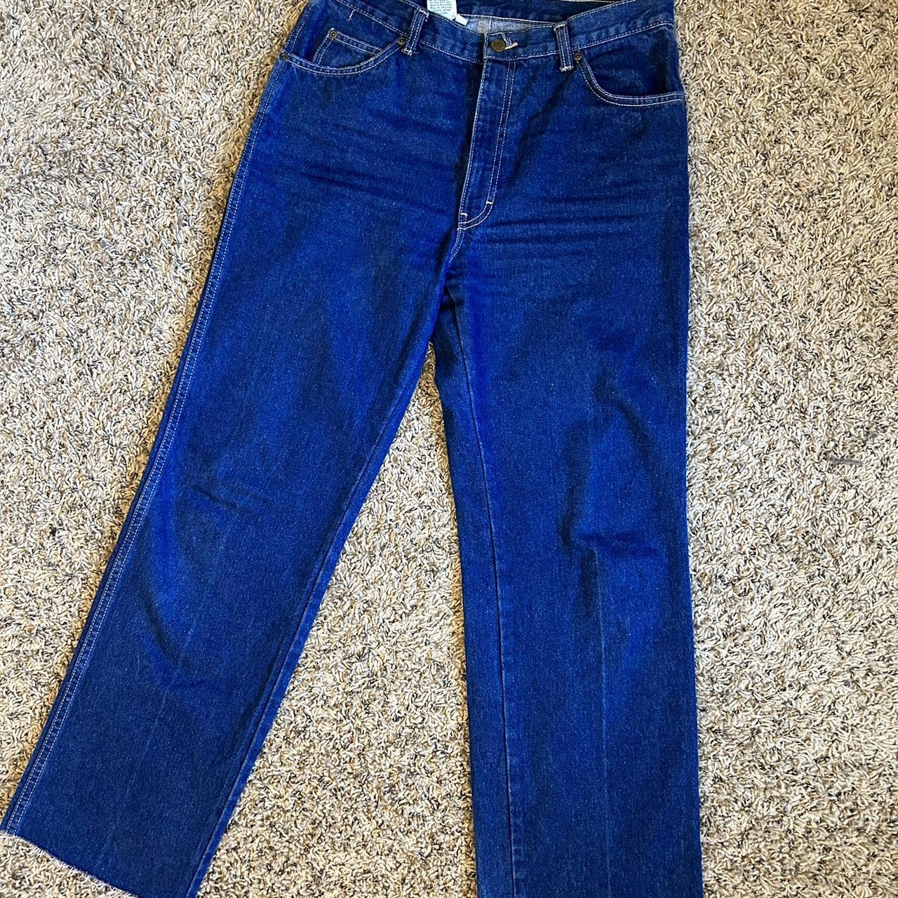 Calvin Klein blue jeans Nice slight fading, super... - Depop