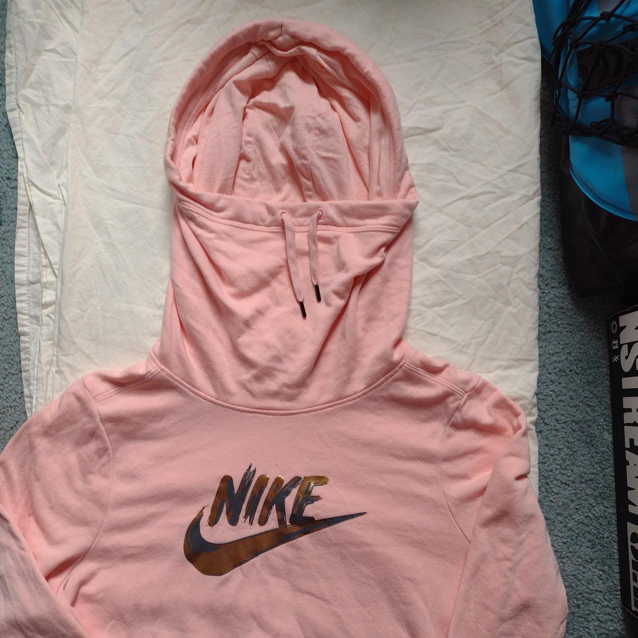 Nike womens hoodie rose gold best sale