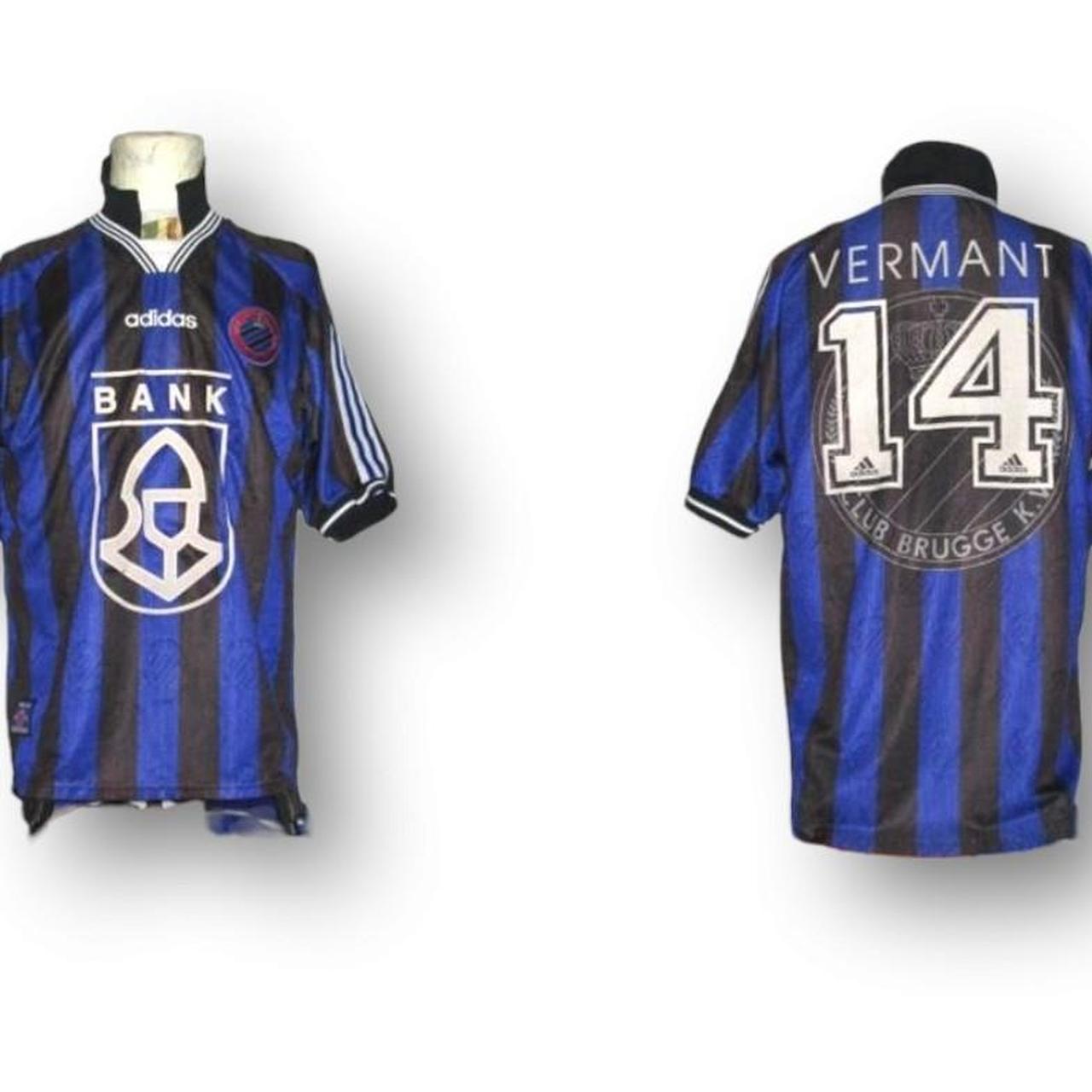 Match Worn Club Brugge Kv 1997 1998 Home Shirt... Depop
