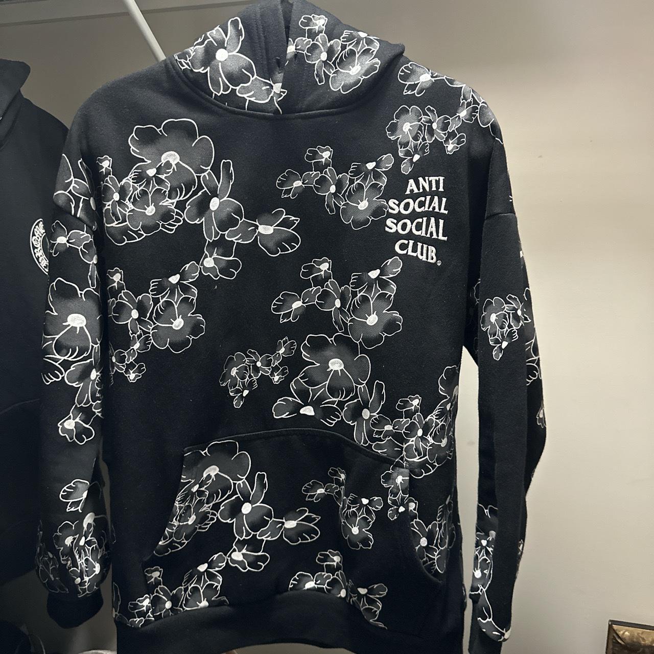 Anti social social 2024 club floral hoodie