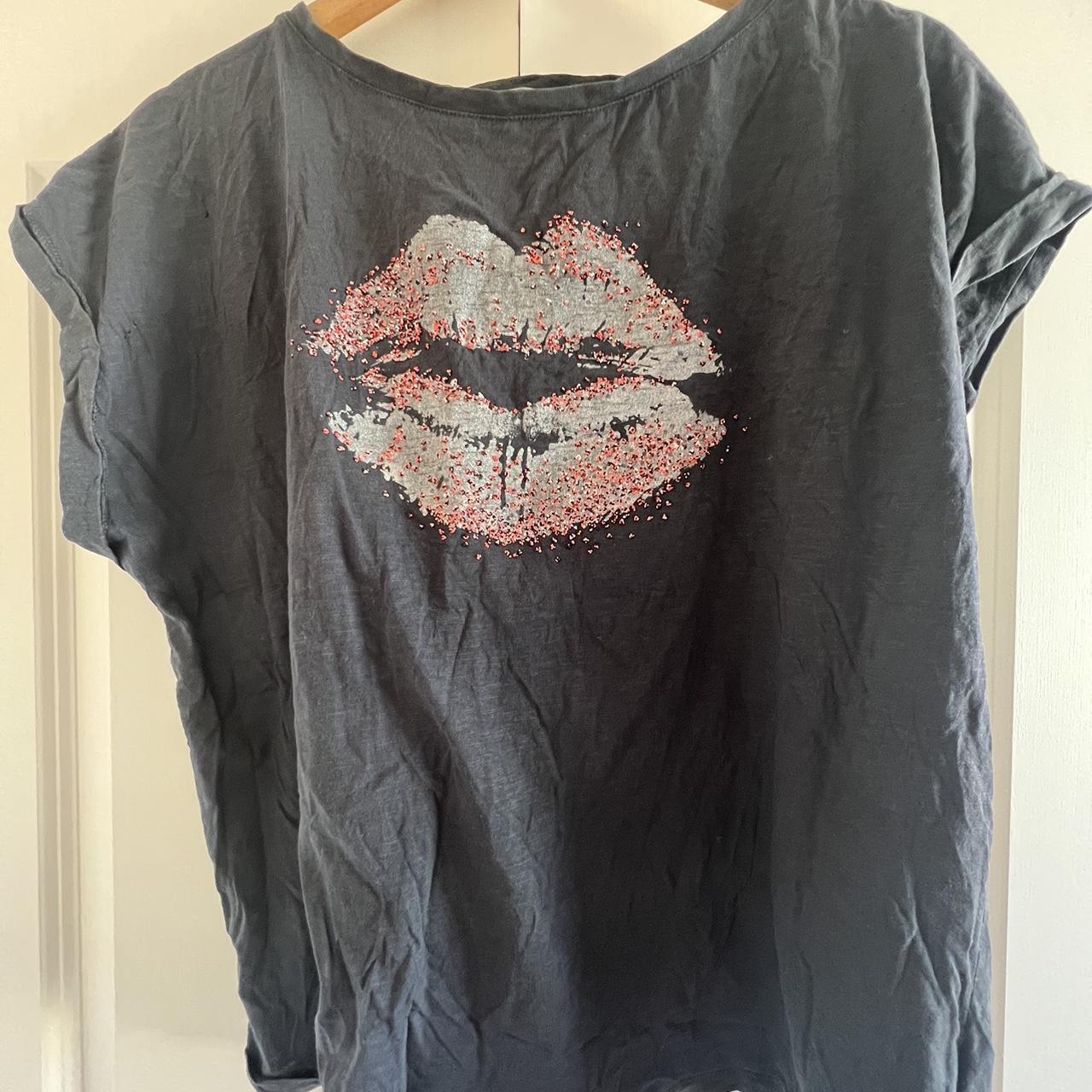 Mint velvet red 2024 lips t shirt