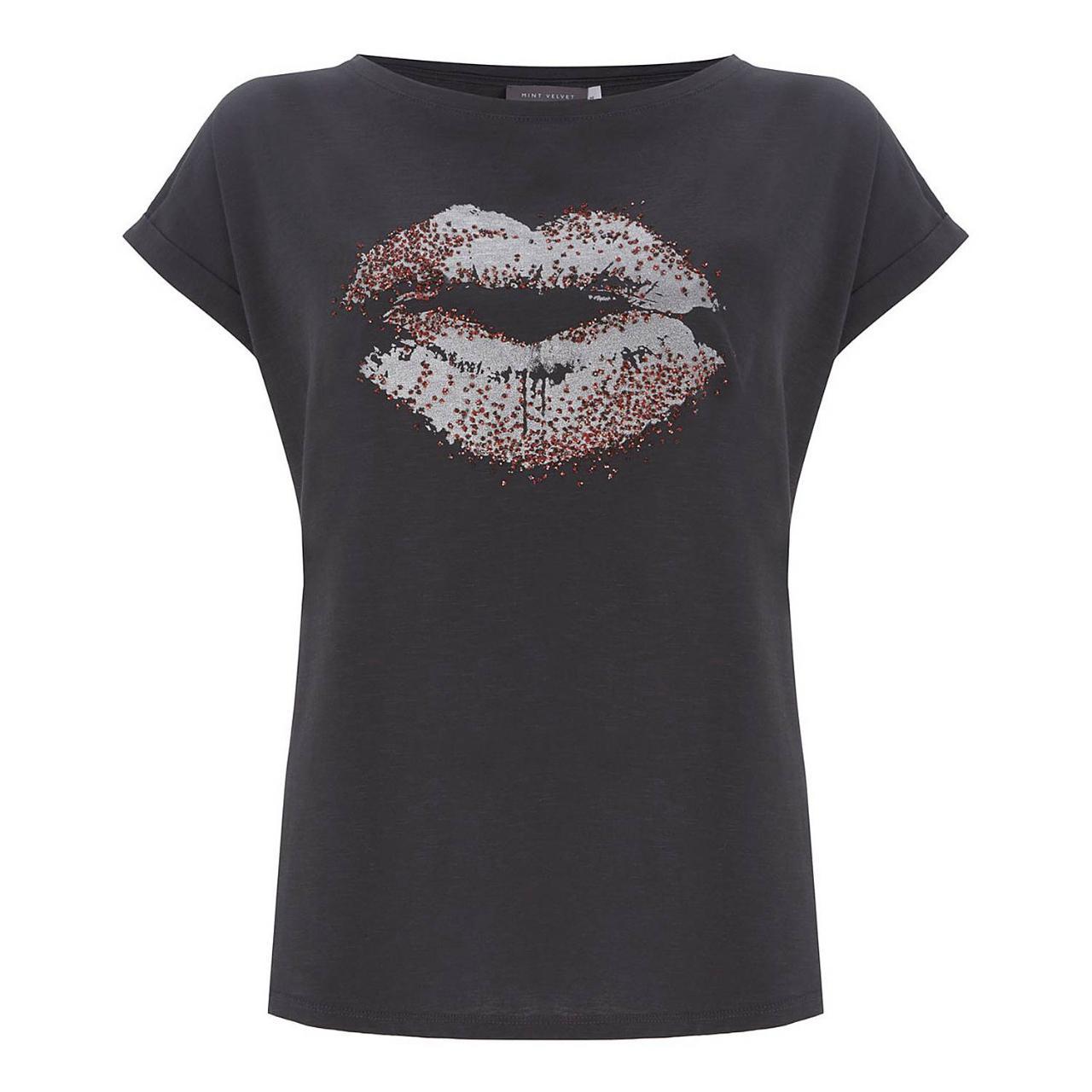 Mint velvet red lips t sale shirt