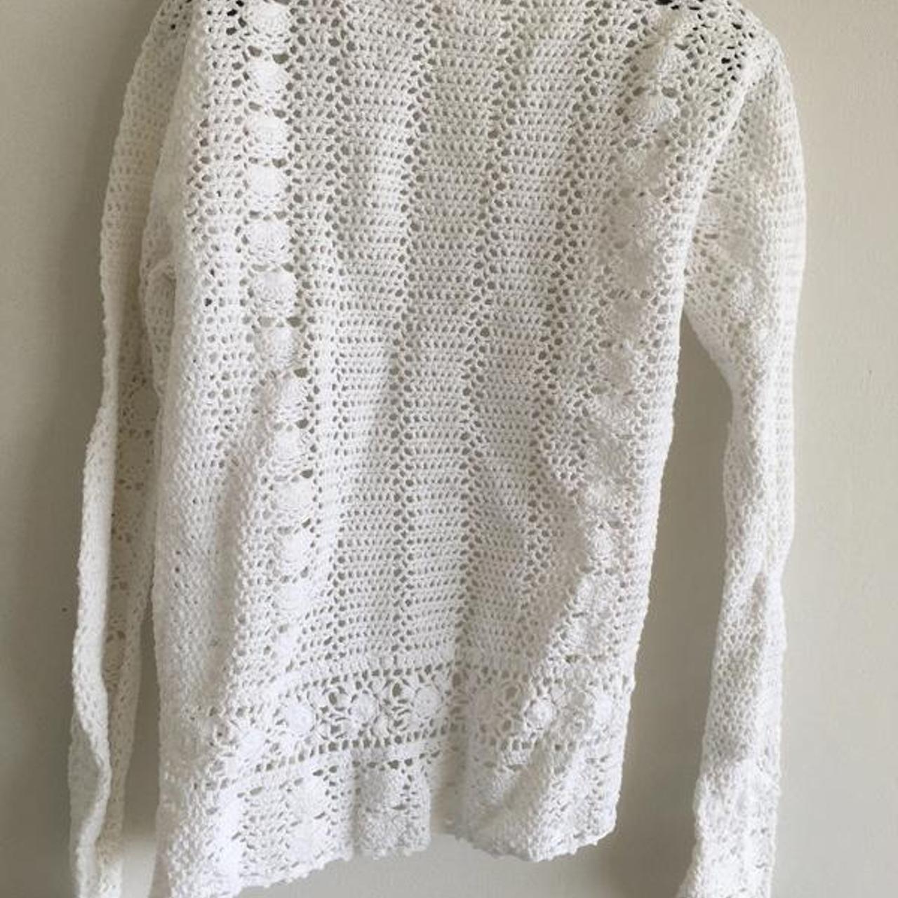 Stefanel crochet cardigan - Depop