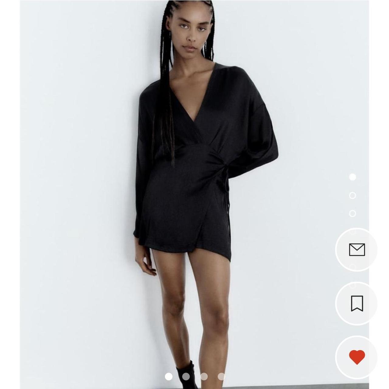 Zara Women's Black Dress Depop