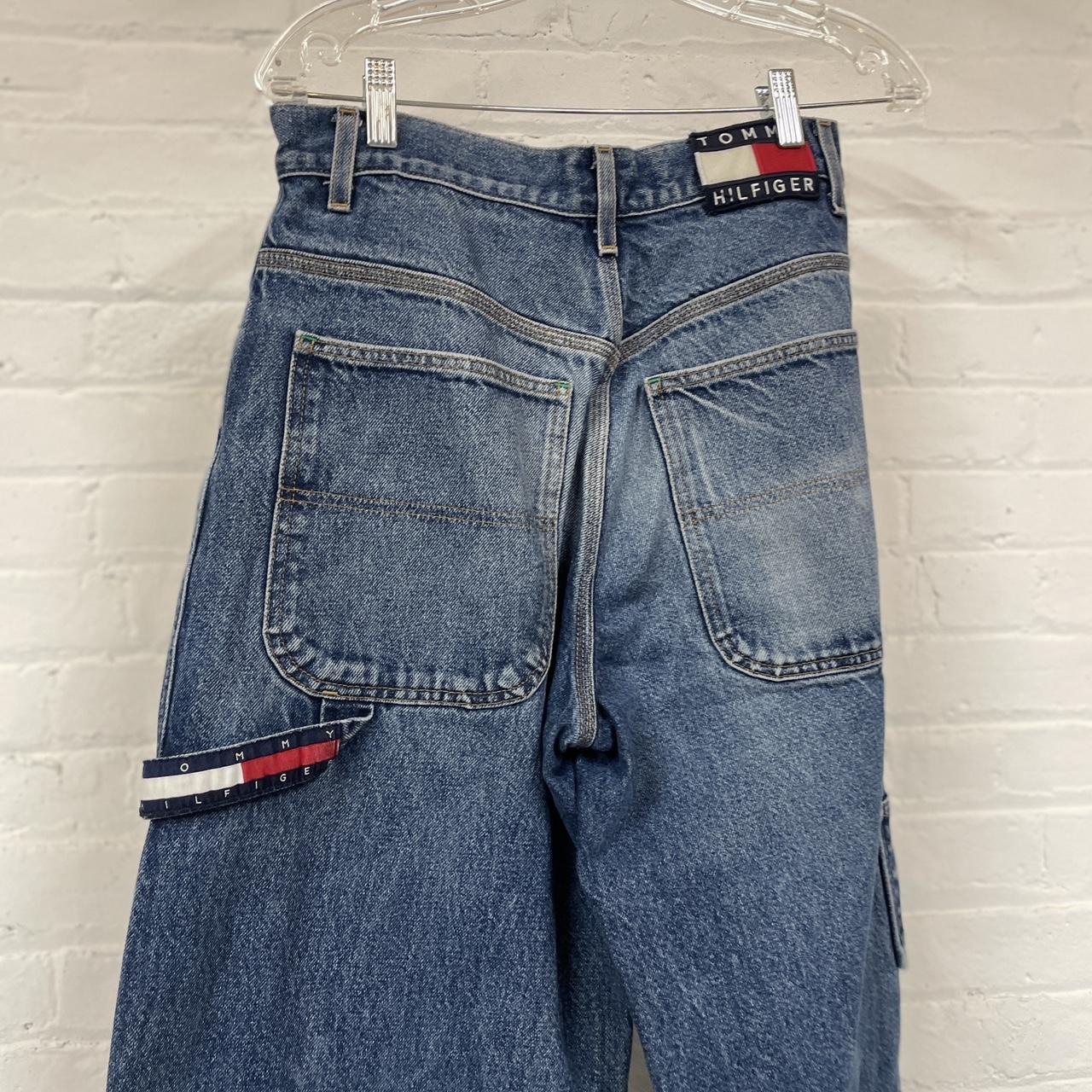 Tommy Hilfiger Men's Blue and Navy Jeans | Depop