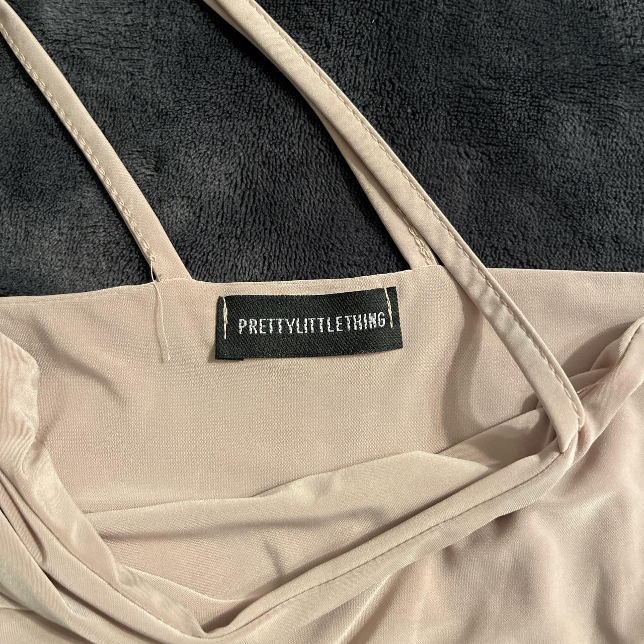 ️‍🔥 Pretty Little Thing nude asymmetrical crop... - Depop