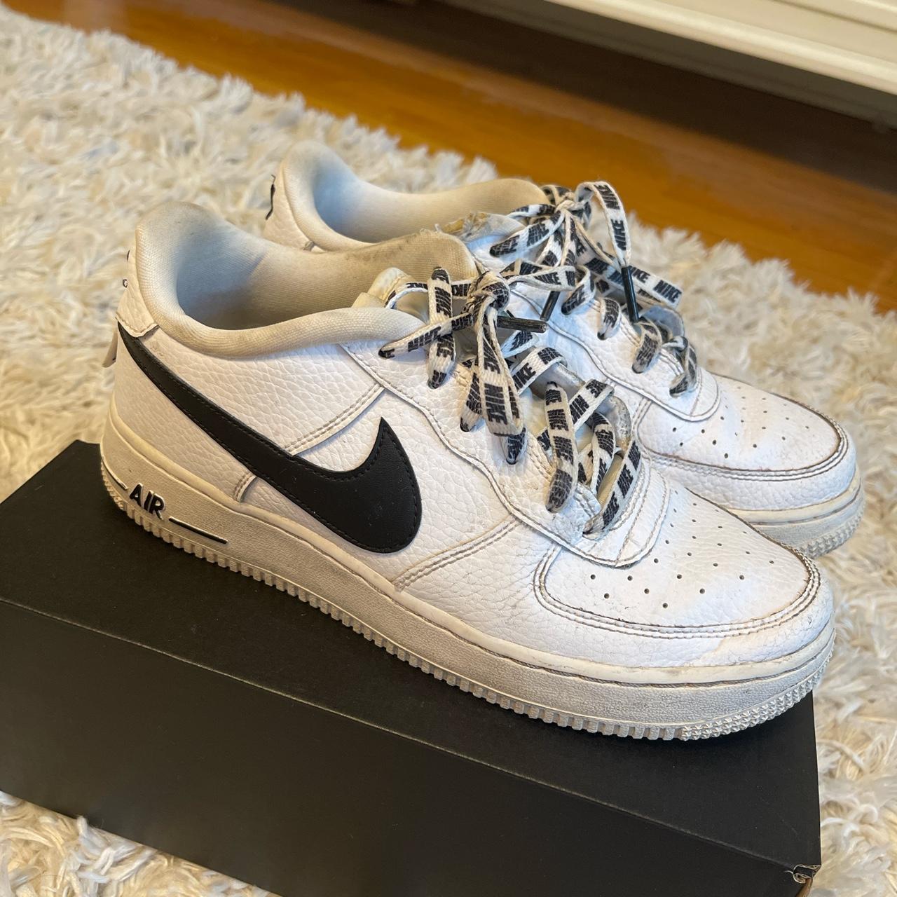 mens nike air force 1 black and white
