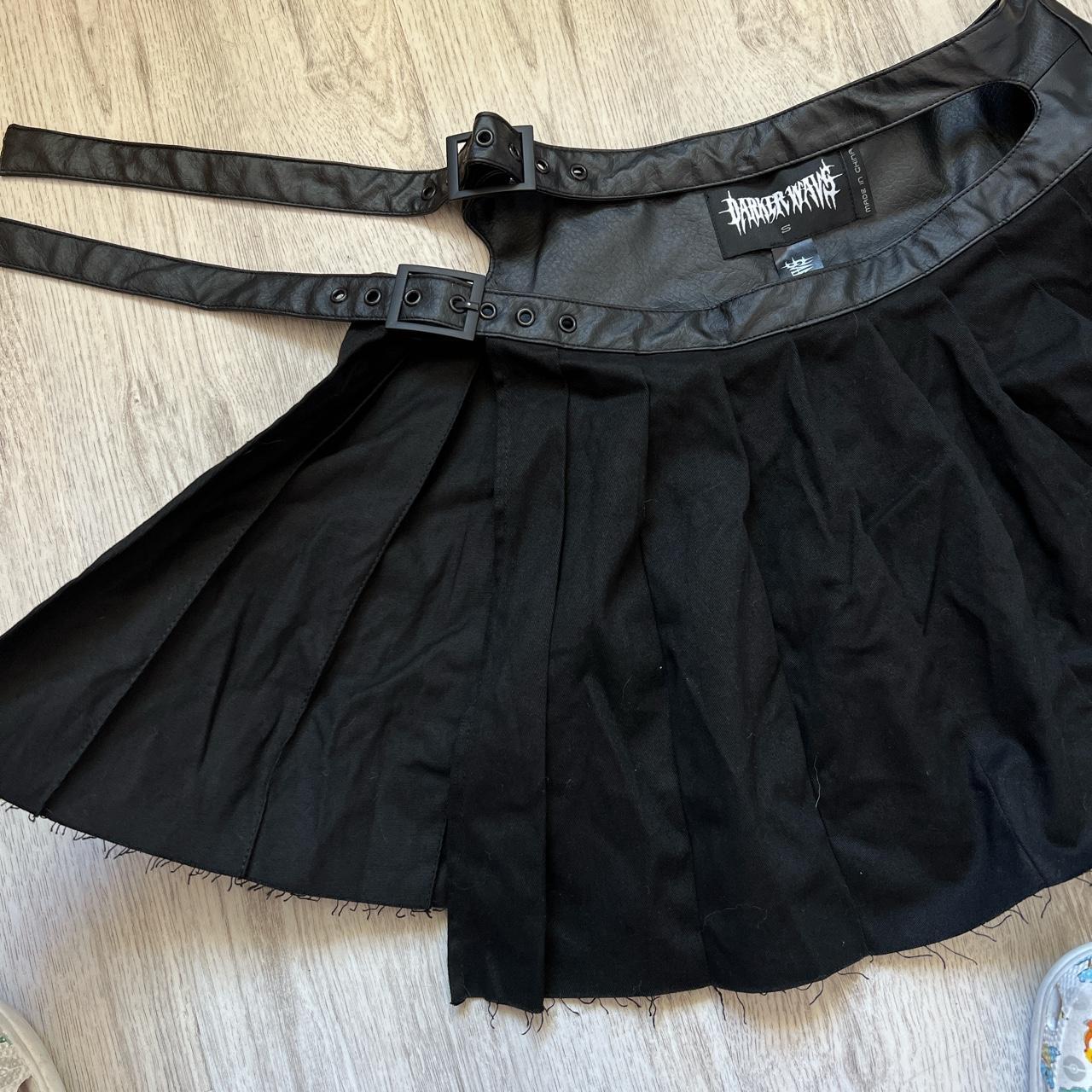 Dolls Kill Women's Black Skirt Depop