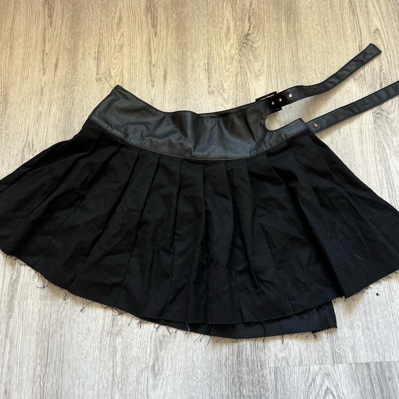 Dolls Kill Women's Black Skirt Depop