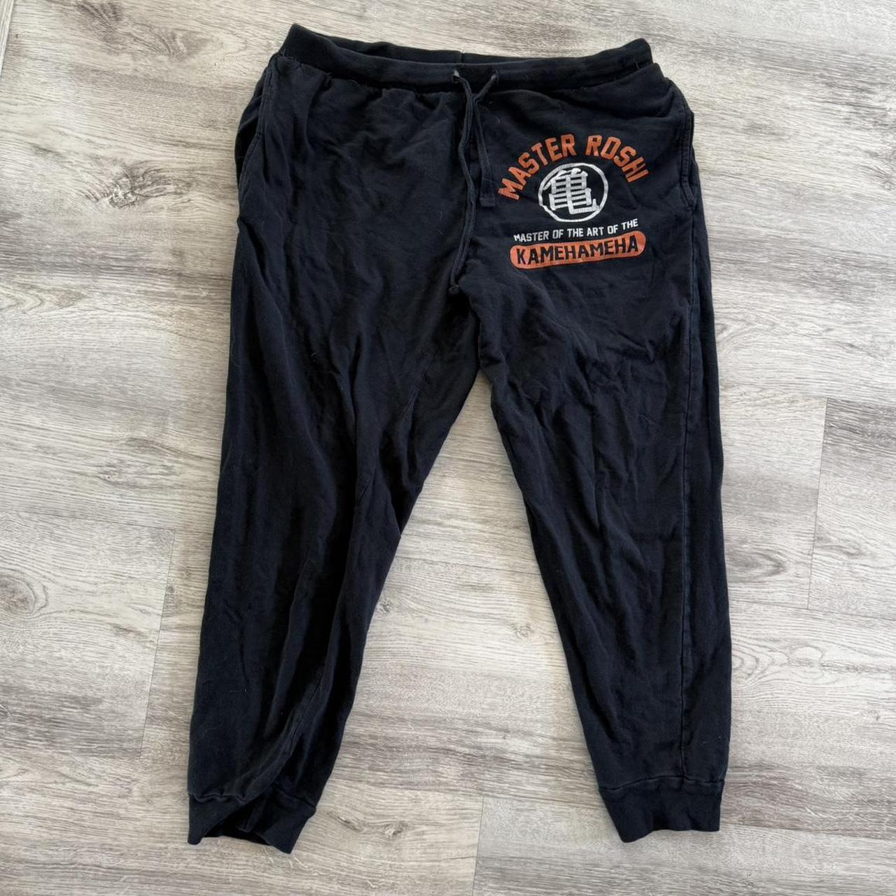 Hot Topic Men's Sweatpants Black S – Men's Black and orange