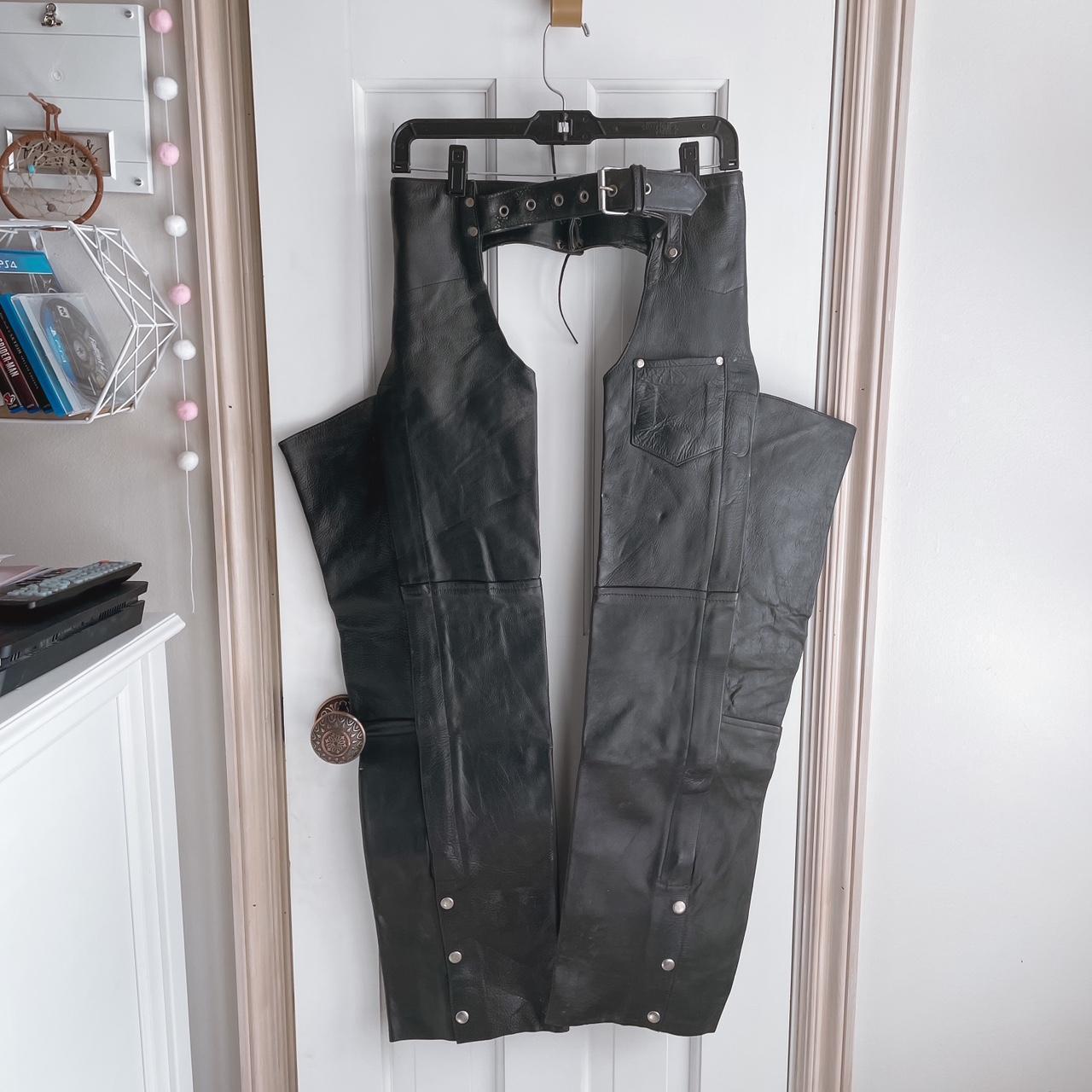 Leather chaps cheapest & vest