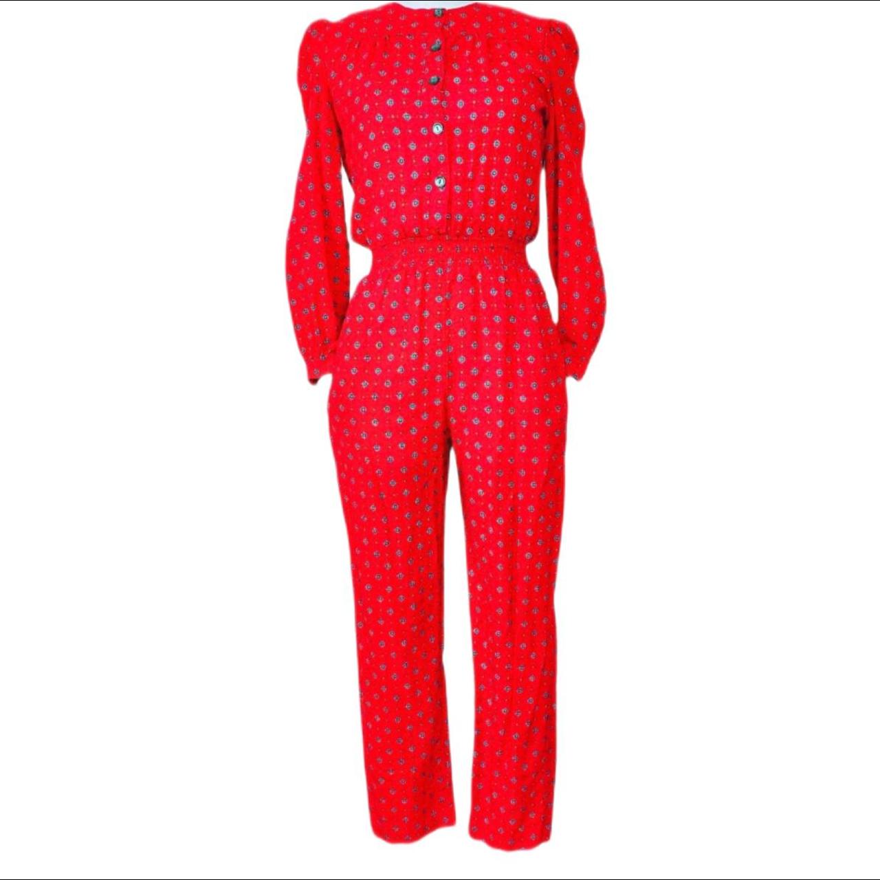 red and black nike jumpsuit