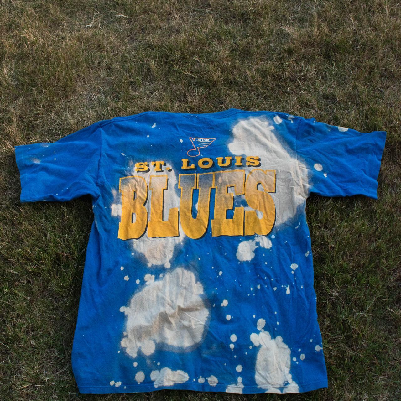 Vintage St. Louis Blues Sweatshirt // 90s Blue - Depop